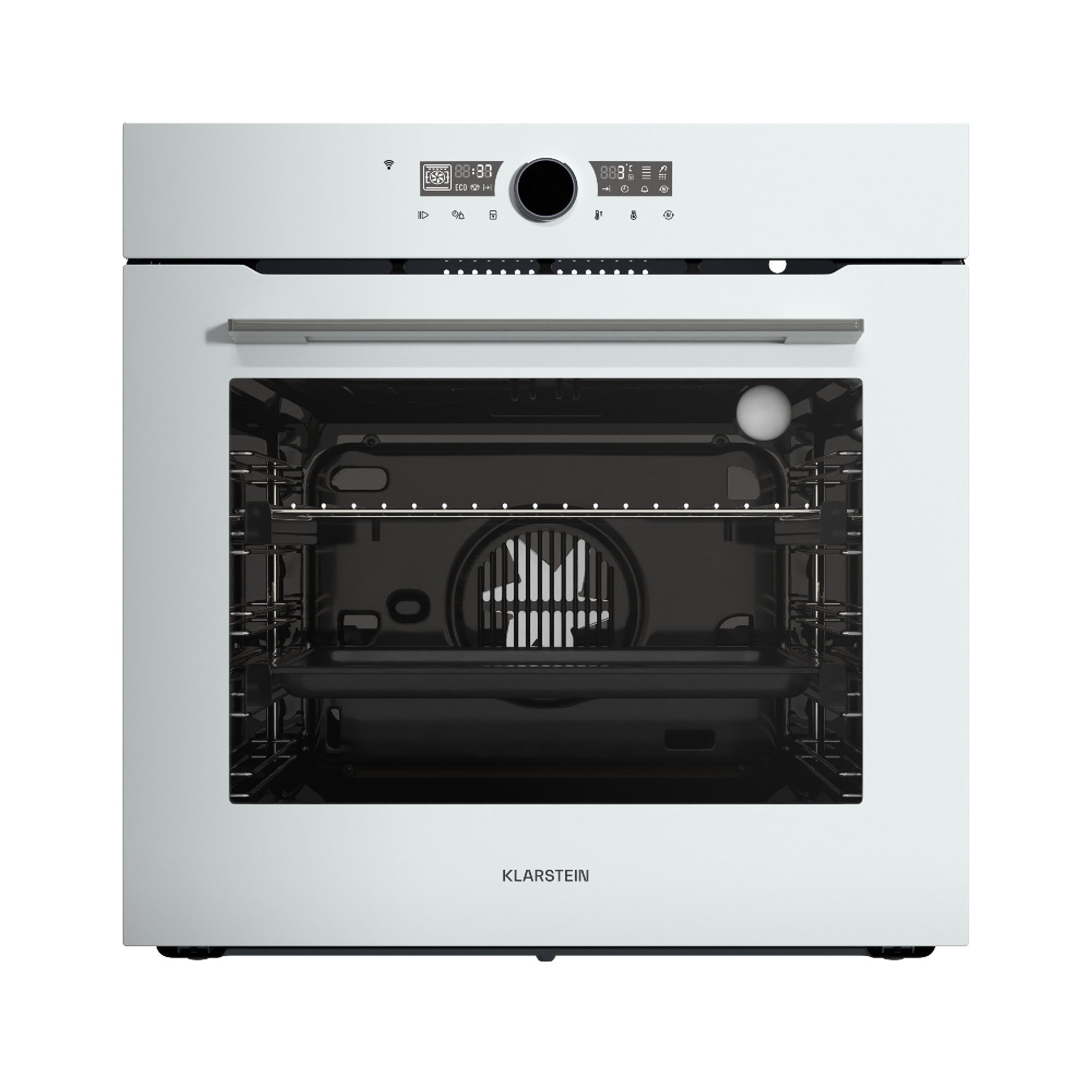Klarstein Backofen Illuminosa Smart Backofen App-Steuerung A+ Energieeffizienz, mit 2 stufige Teleskop, kein, Smart Einbaubackofen 11 Funktionen Timer 2800 W