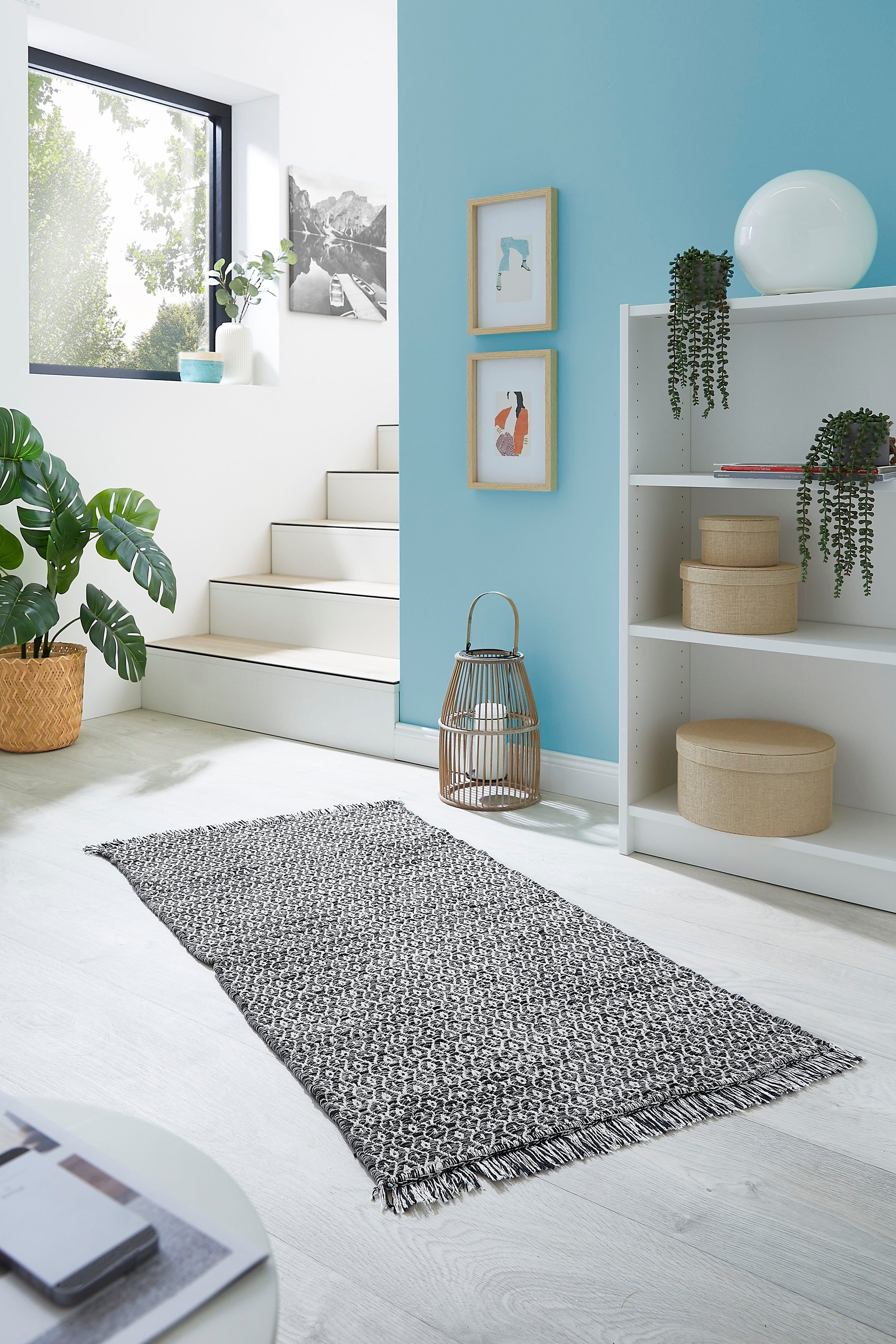 my home Teppich Nivala, rechteckig, Höhe: günstig online kaufen