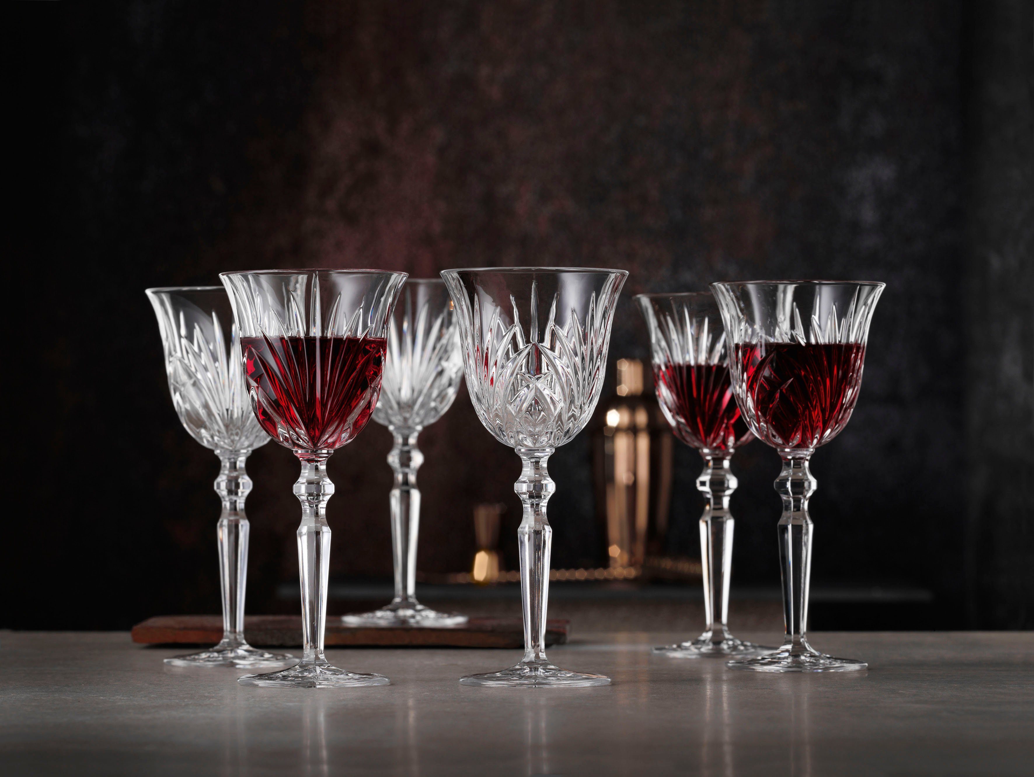 Nachtmann Rotweinglas Palais, 6-tlg., Kristallglas, 230 ml, 6-teilig