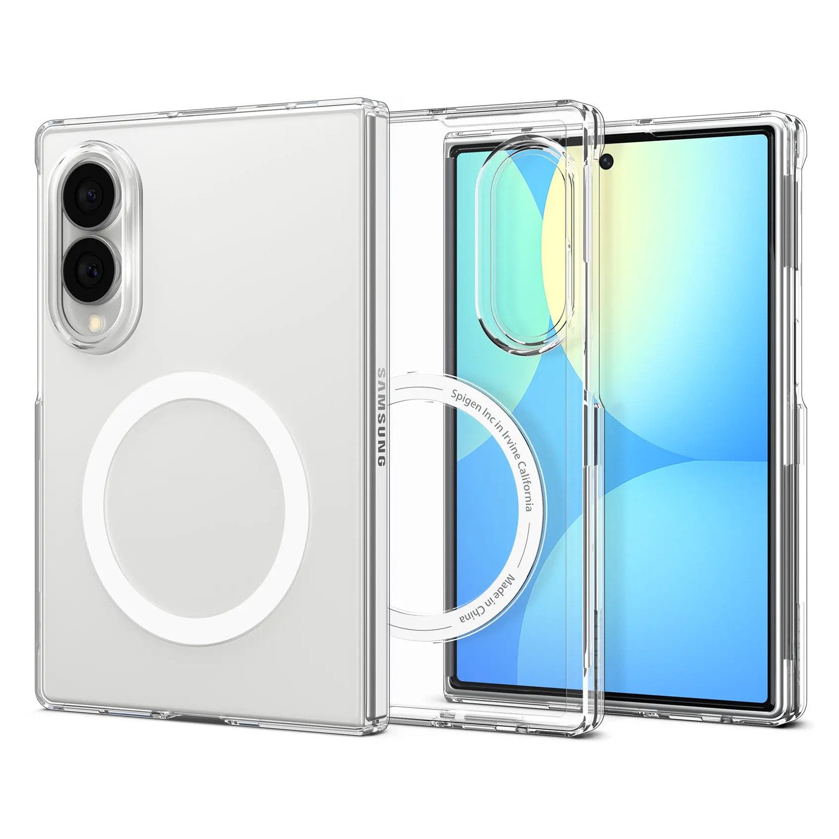 Spigen Backcover Spigen AirSkin Backcover MagSafe Samsung Galaxy Z Fold 8 - Clear / Whi