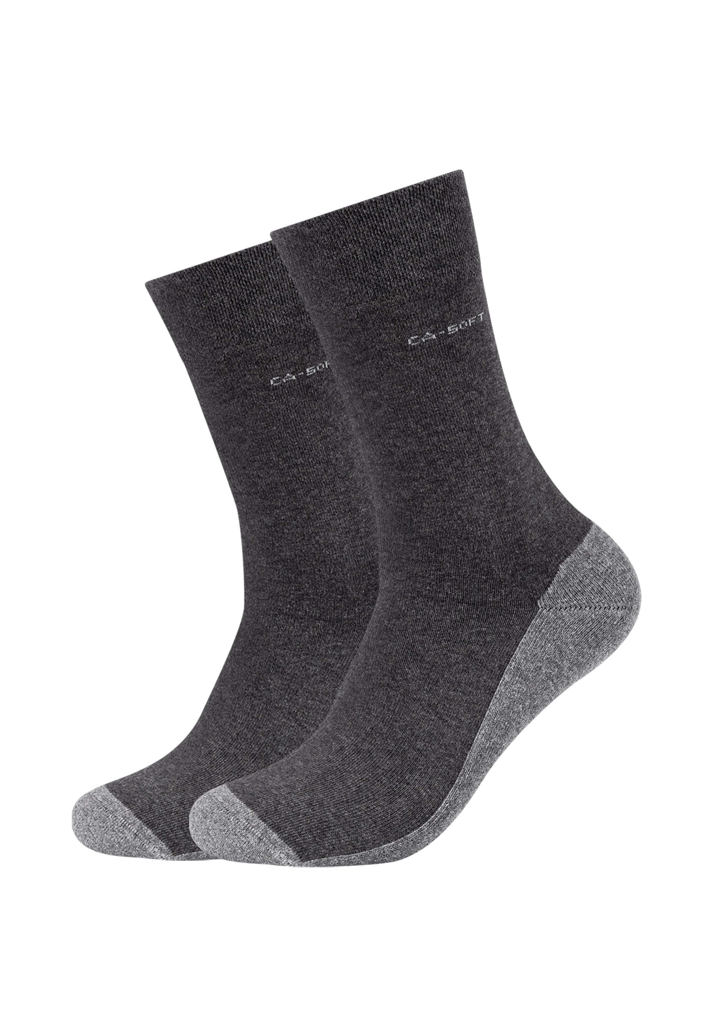 Camano Langsocken ca-soft (4-Paar) mit dezentem Logodruck günstig online kaufen