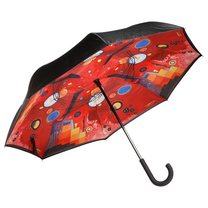 Goebel Upside Down Regenschirm Stockschirm "Schweres Rot" - Wassily Kandinsky umgekehrte Öffnung