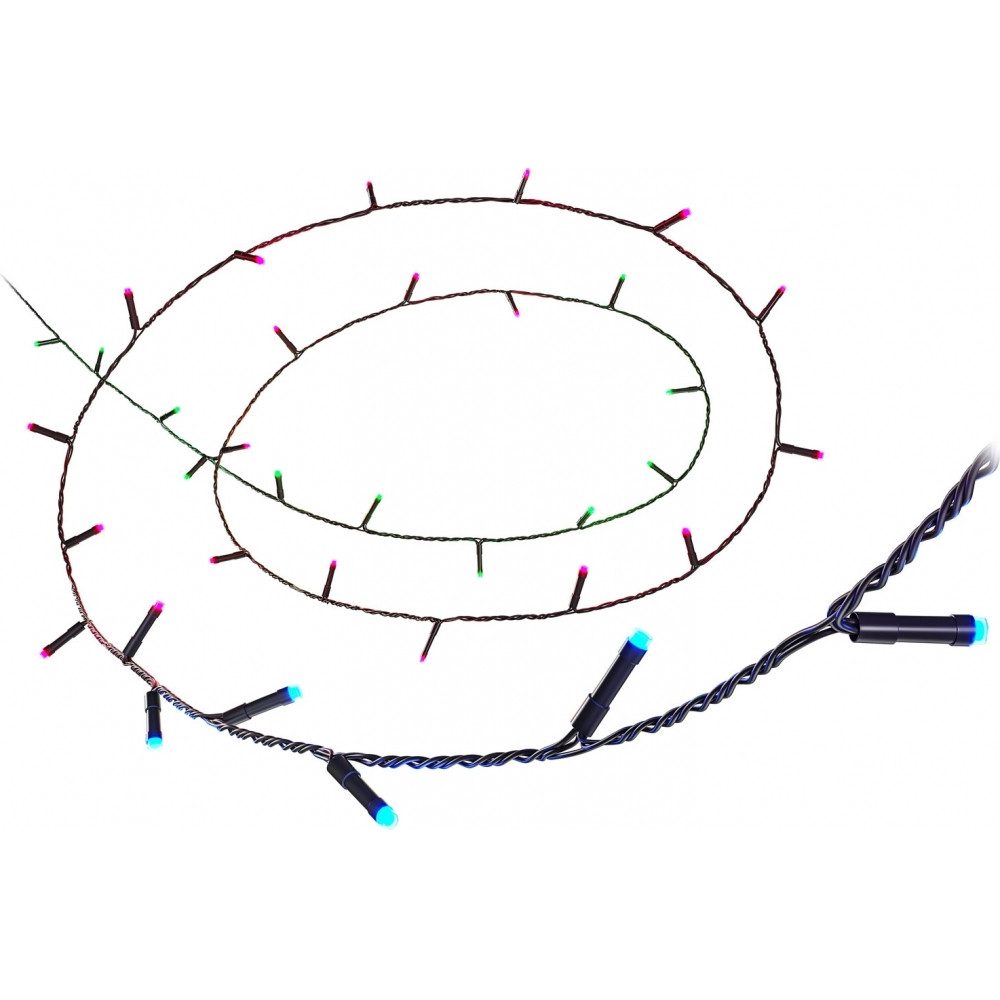 WiZ LED-Lichterkette WiZ Wi-Fi Fairy Light Smart 20 m - LED-Lichterkette - schwarz