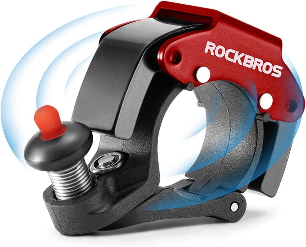 ROCKBROS Fahrradklingel ROCKBROS "The Future - RED", lauter Sound, Ringklingel