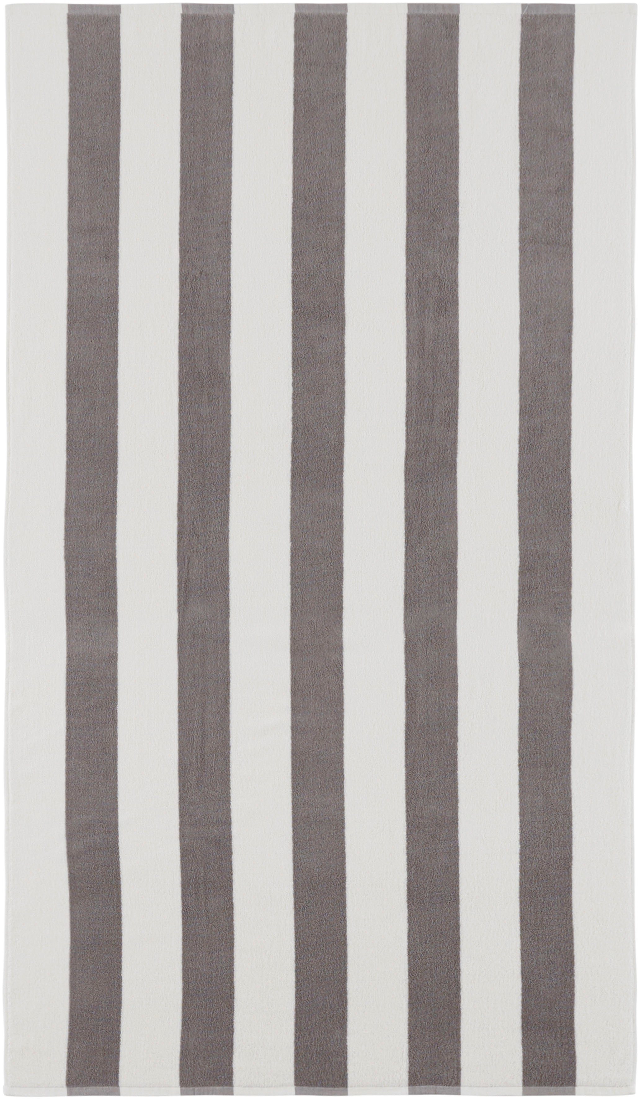 Supergünstiger Preis jetzt verfügbar! LeGer Home by Lena Streifen, Walkfrottee Strandtuch Baumwolle modernen grau mit Strandhandtuch 100% Lija, (1-St), Gercke Handtuch aus