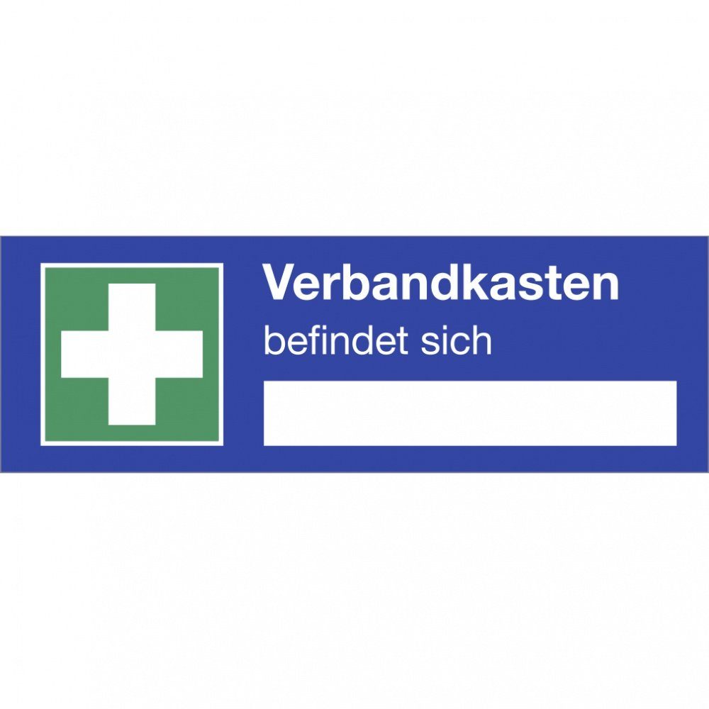 König Werbeanlagen Hinweisschild Verbandkasten befindet sich, Kombischild, ISO 7010