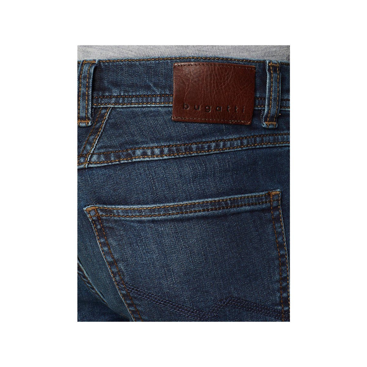 bugatti Straight-Jeans regular grau (1-tlg)