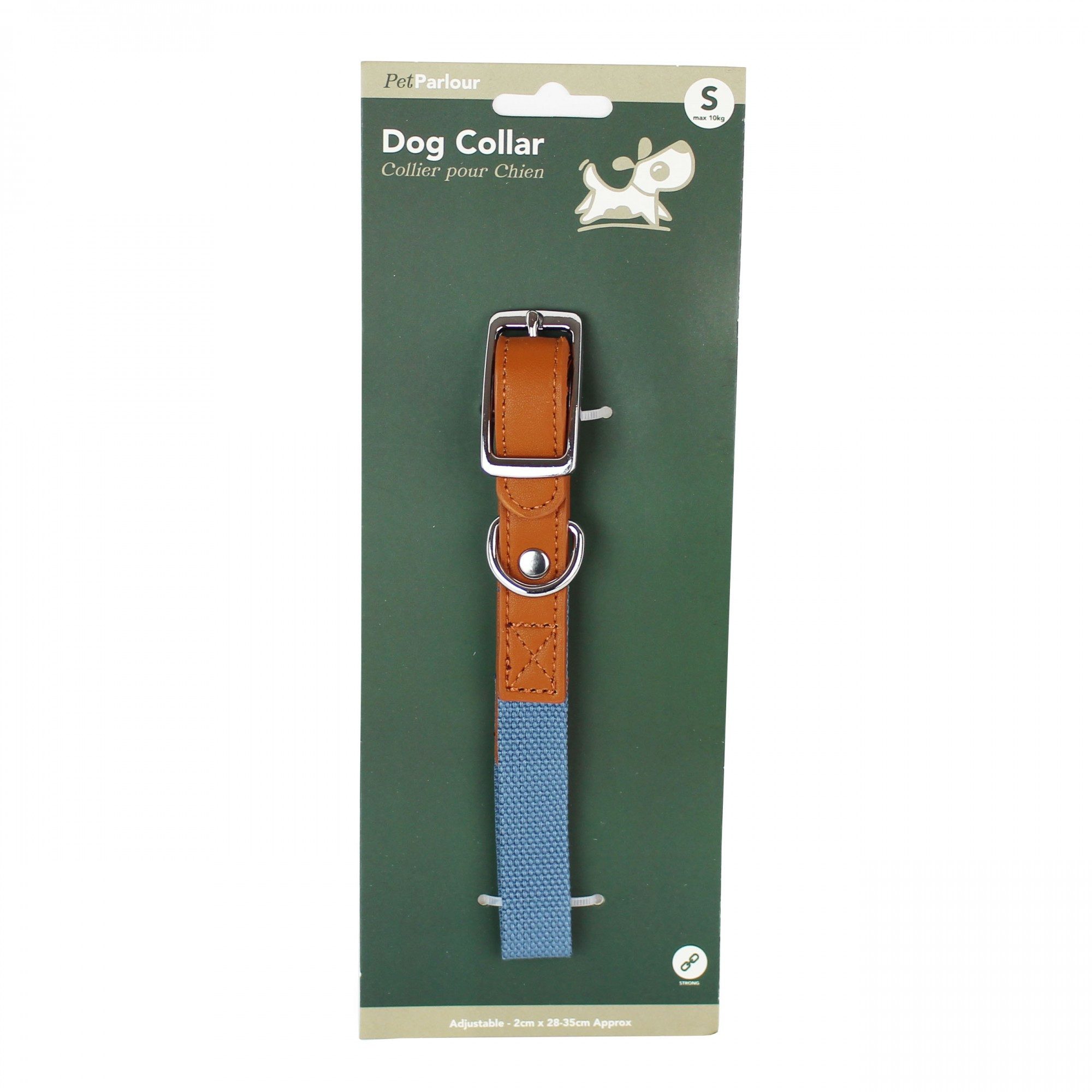 mitienda Hunde-Halsband Hundehalsband Deluxe blau S