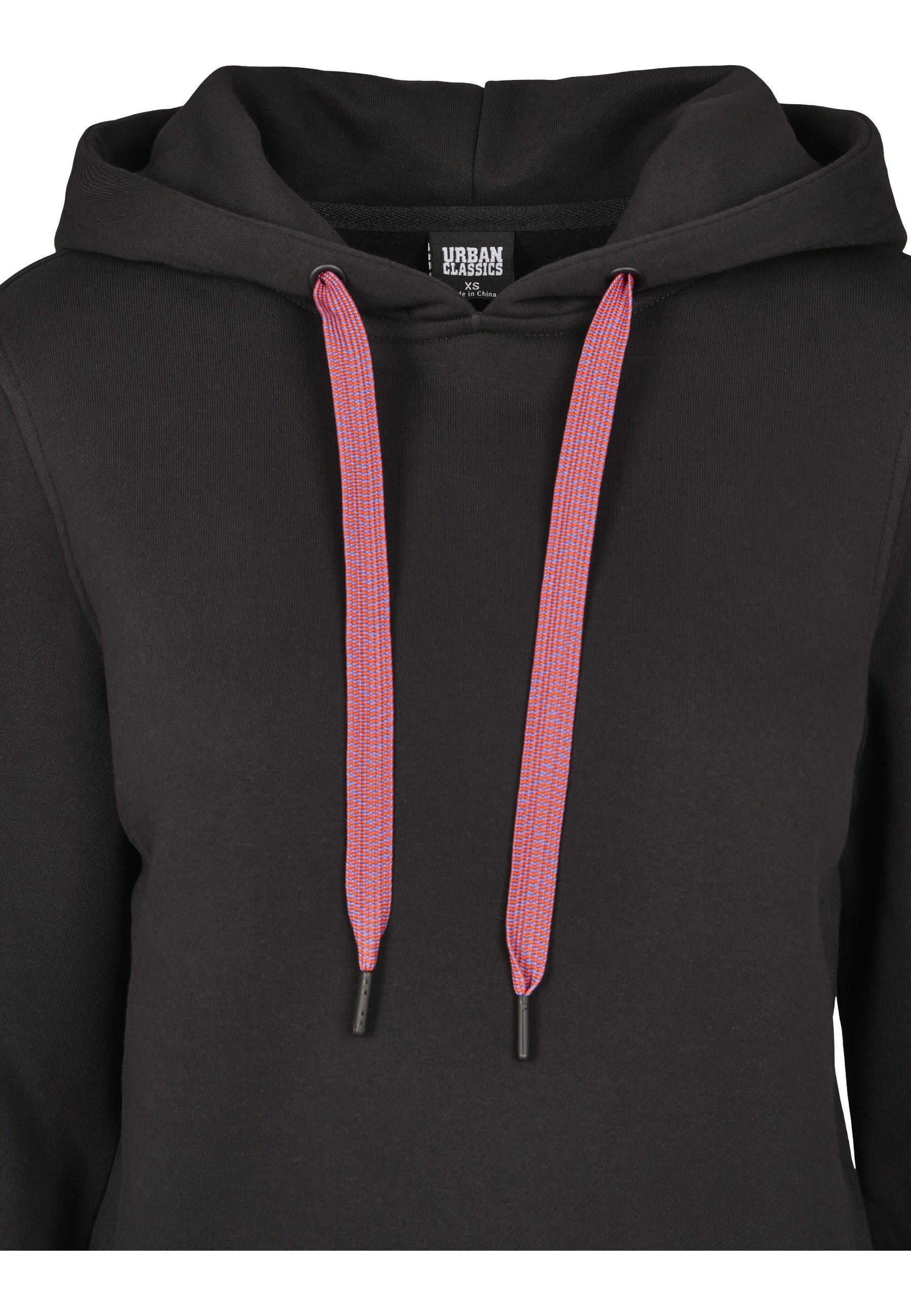 URBAN CLASSICS Rundhalspullover Urban Classics Damen Ladies Contrast Drawstring Hoody (1-tlg)