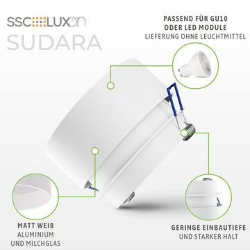 SSC-LUXon LED Einbaustrahler LED Einbaustrahler Sudara Deckenleuchte Aufbauleuchte