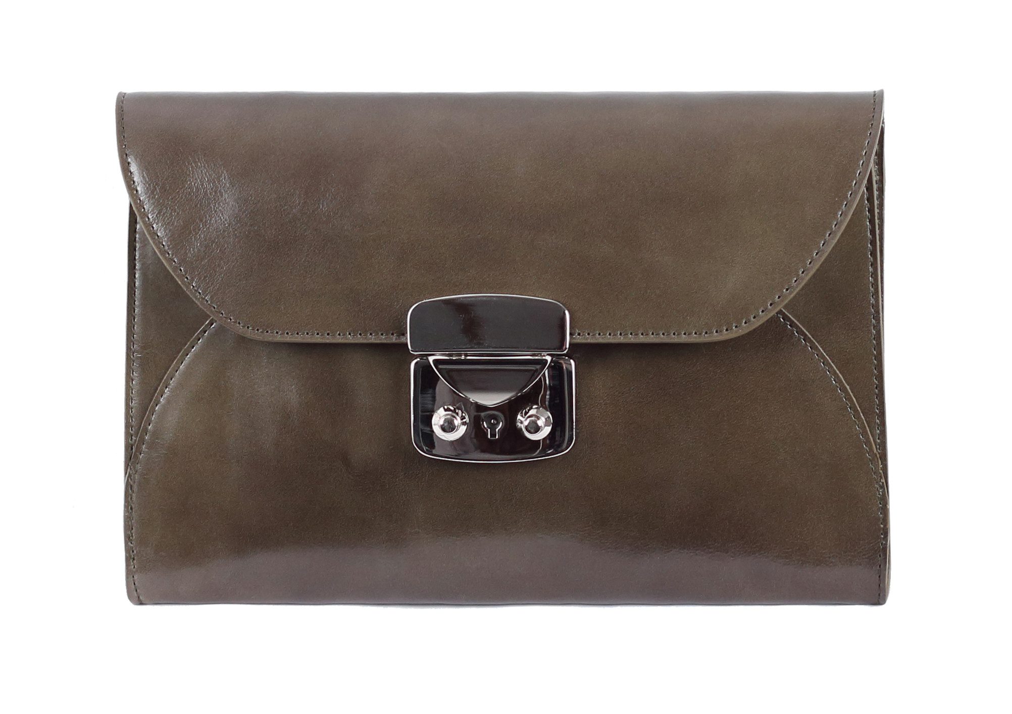 Abendtasche OLIVIA, TW2  Flache Kuverttasche Vintage-Look & Kette