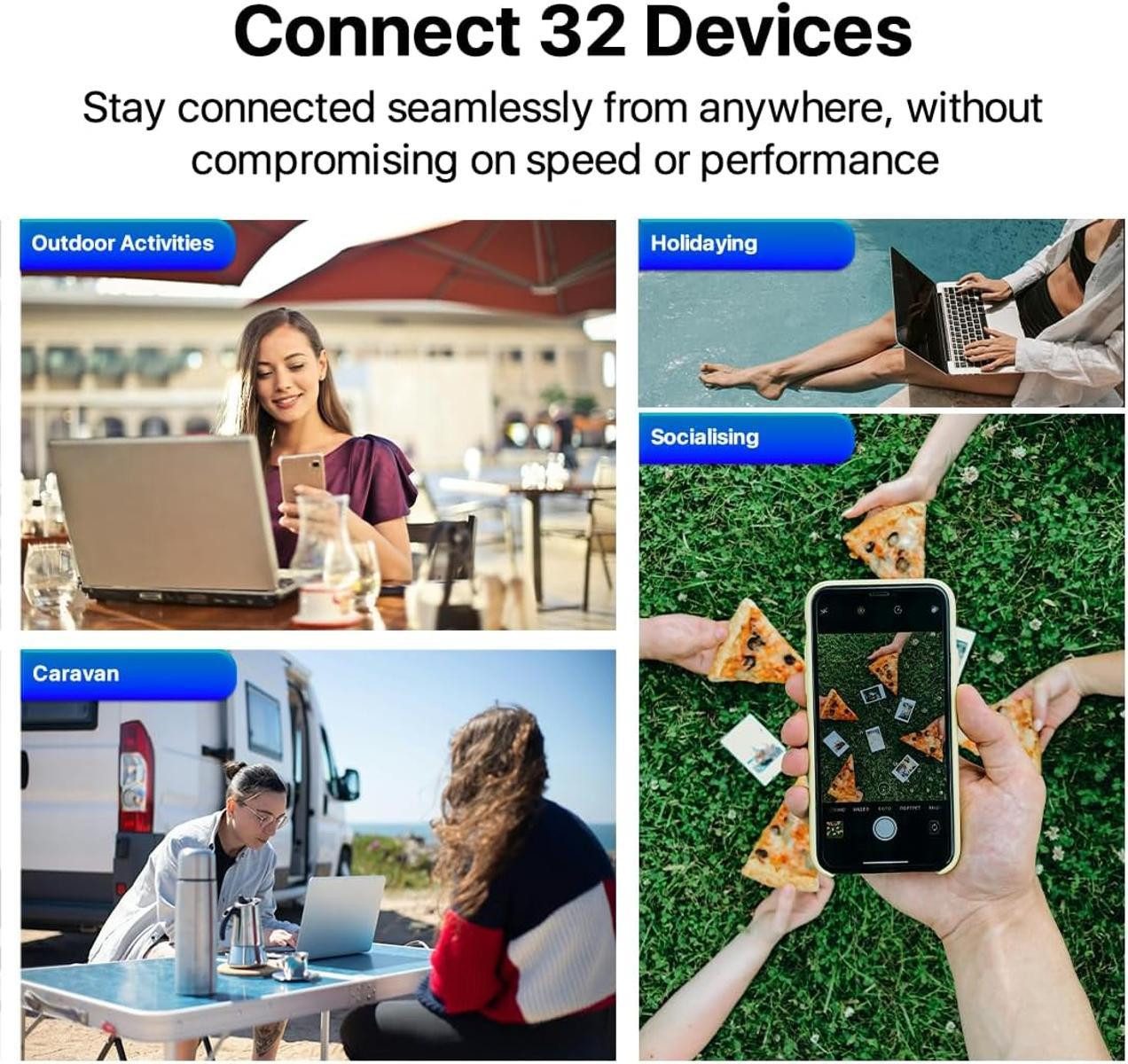 ZTE ZTE U10S Pro Wi-Fi 6 GHz Wi-Fi 4 mobiler WLAN Router weiß tragbar Mobiler Router