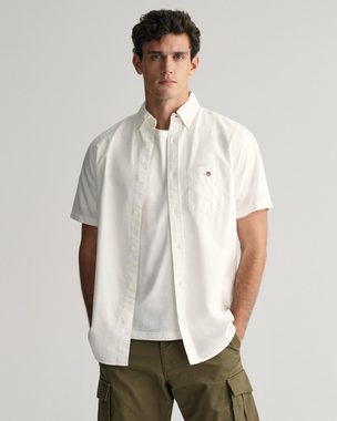 Gant Kurzarmhemd REG OXFORD SHIRT Gant-Stickerei