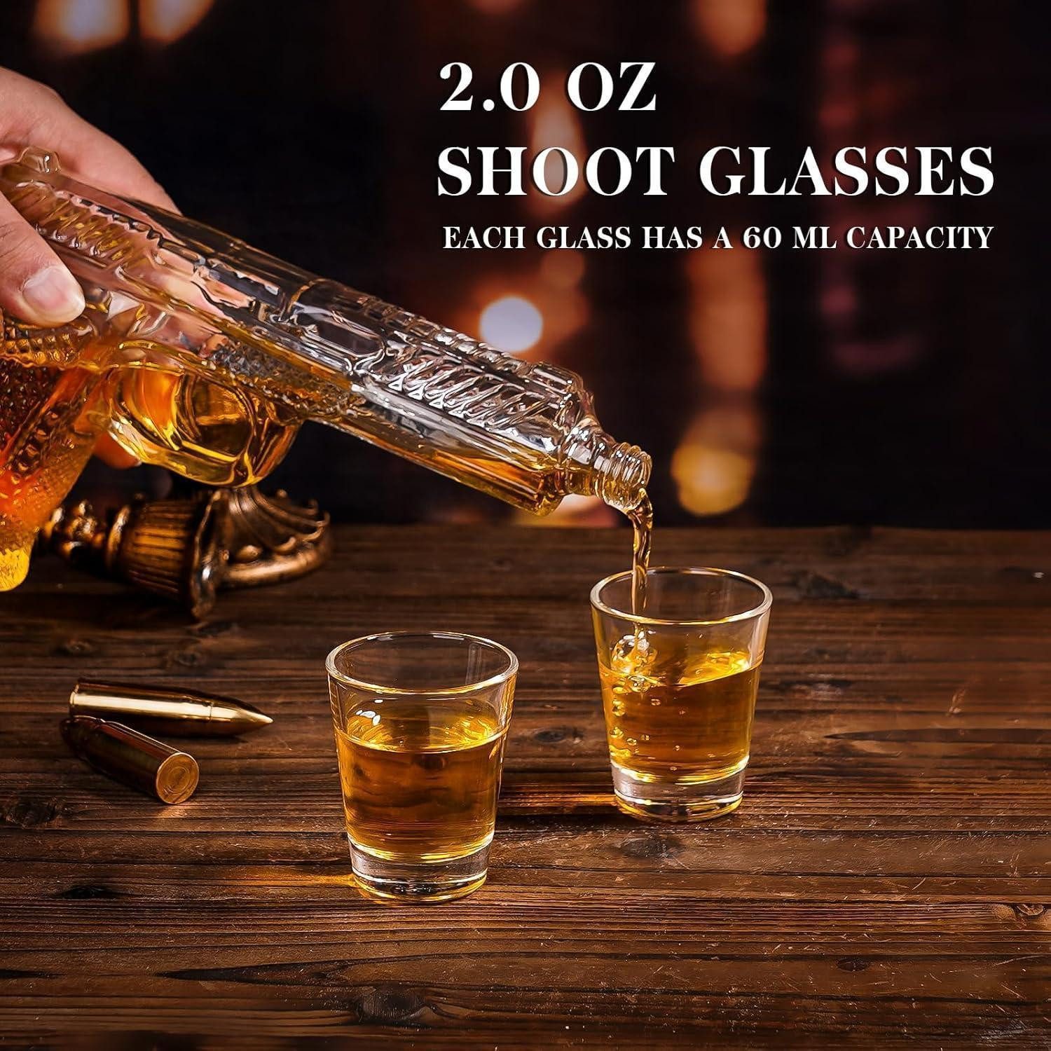 LuxusKollektion Karaffe Whisky Geschenkset Karaffe Schnapsgläser Geschenkidee Herren B1