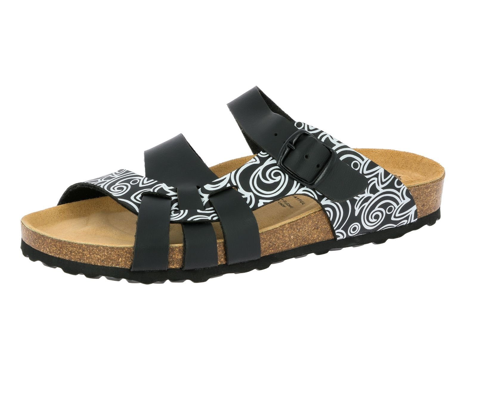 Lico Damen Bioline Lady Style Pantoletten - Bequeme Sommerschuhe Mit Schnallen