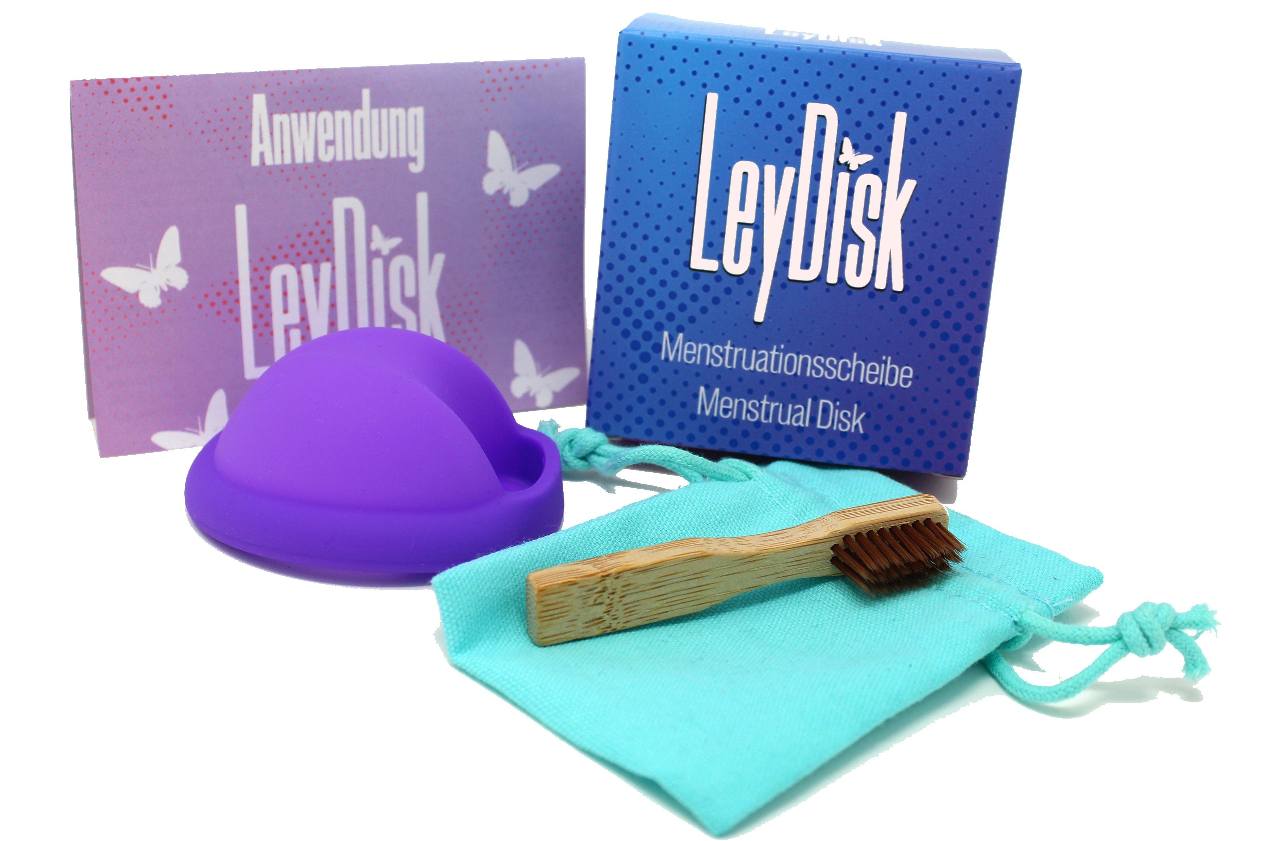 Leydi Menstruationstasse LeyDisk Menstruationsdisk, L Gr., 4-St., Großes Fassungsvermögen, einfache Anwendung und nachhaltig!