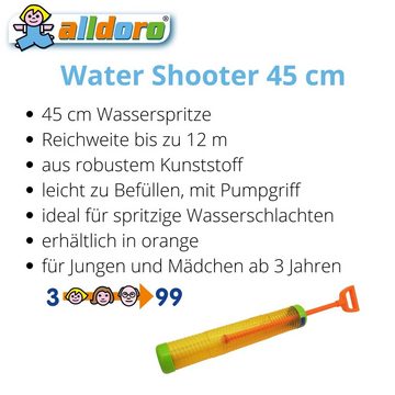 alldoro Wasserpistole 60111, Water Shooter 45 cm, Wasserspritze, Reichweite bis zu 12 m