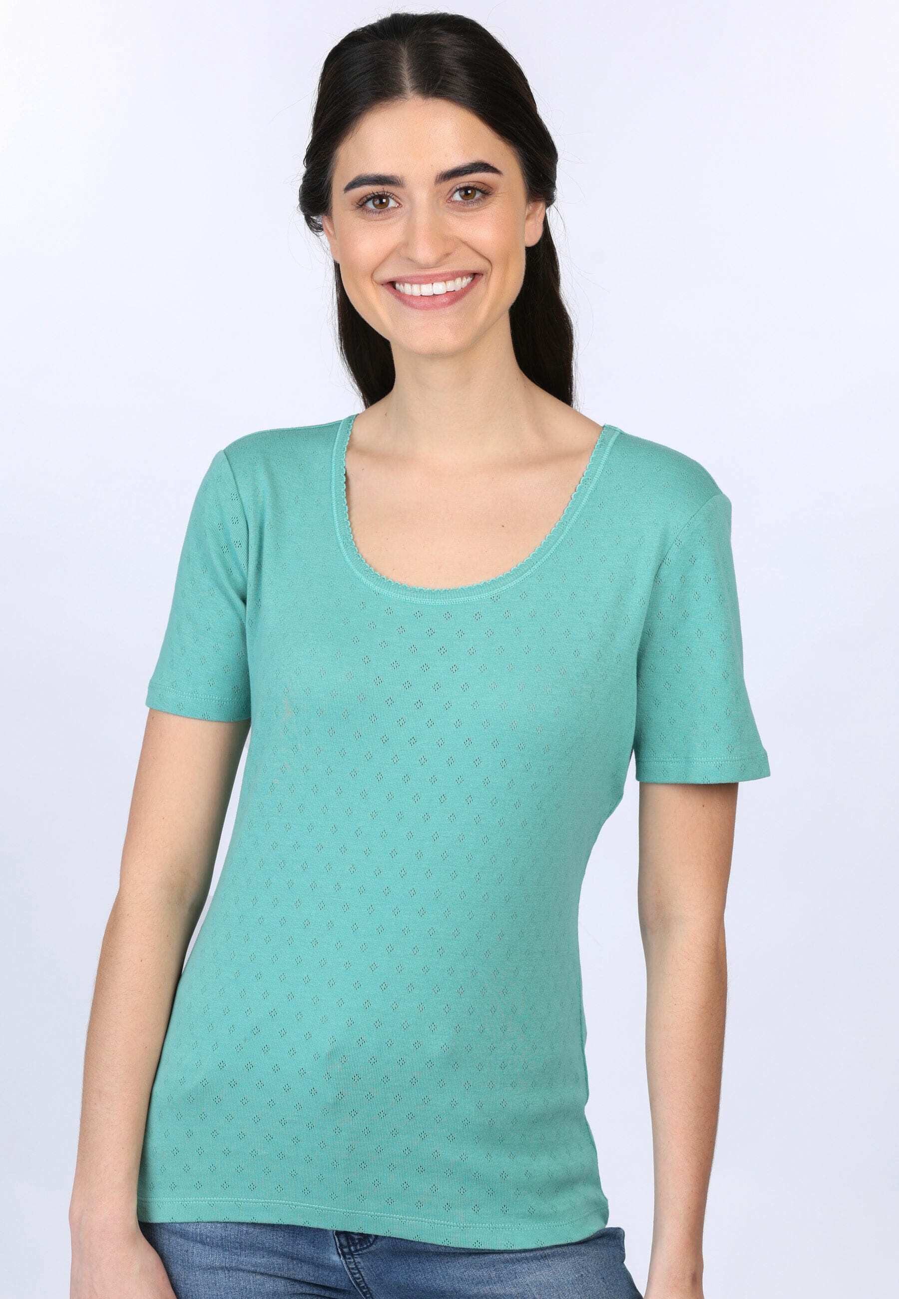 Sorgenfri Sylt T-Shirt Maren Ajour-Strickdetails günstig online kaufen