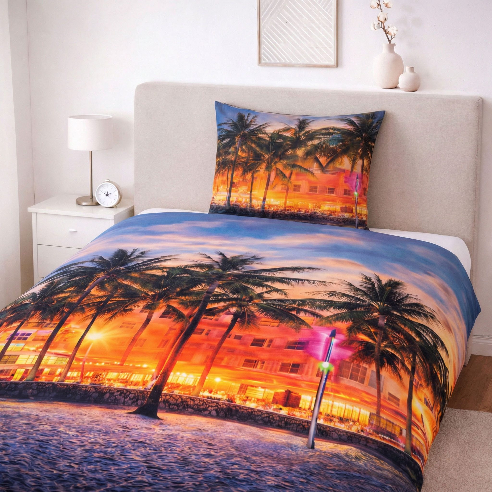 kamelshopping Bettwäsche Bettwäsche aus Microfaser und brillantem Fotodruck, Reißverschluss, 2-teilig ca. 135 x 200 cm + ca. 80 x 80 cm