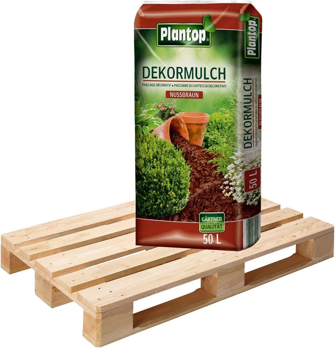 Plantop Rindenmulch Plantop Dekor Mulch nussbraun 20 x 50l