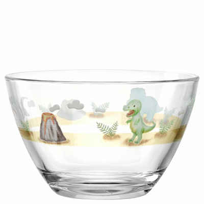 LEONARDO Schale Bambini Avventura Dino, 12 cm, Kalk-Natron-Glas