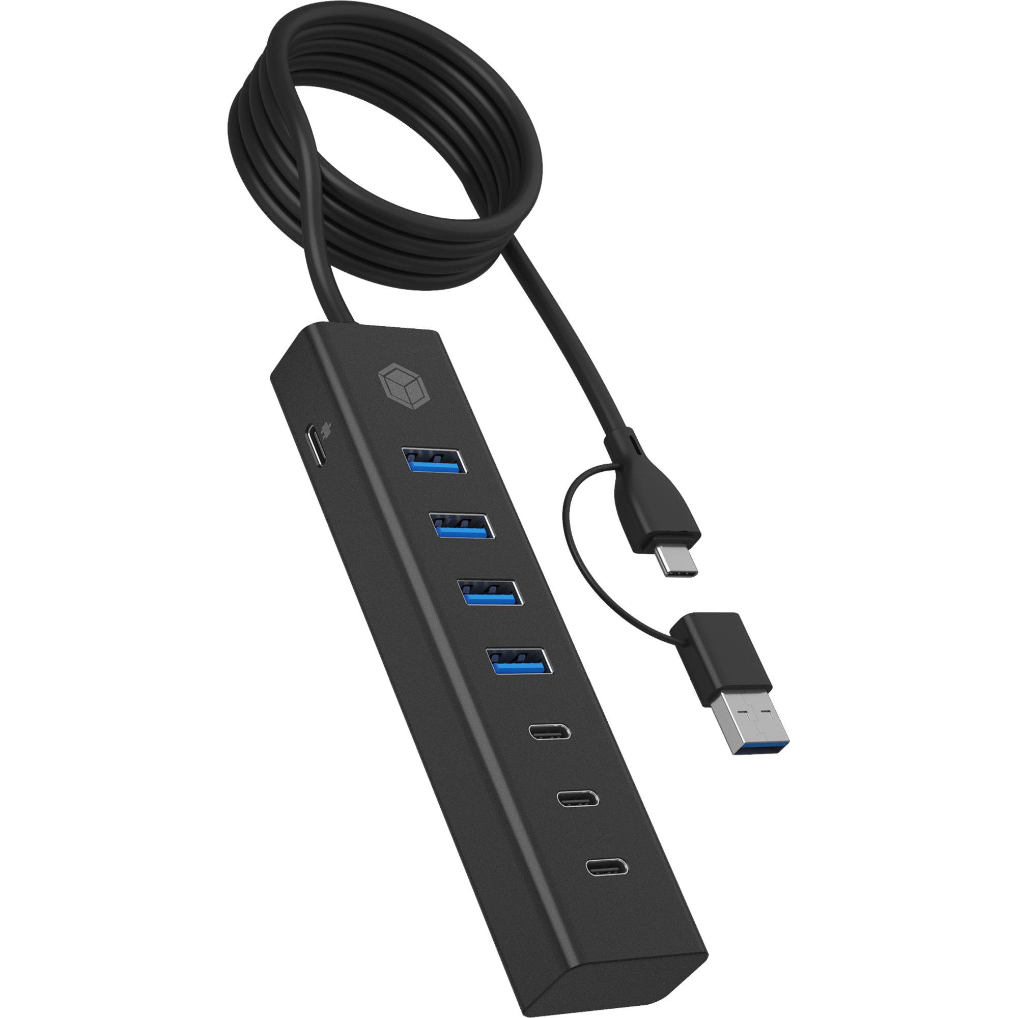 ICY BOX IB-HUB1737-C3, USB-Hub USB-Kabel