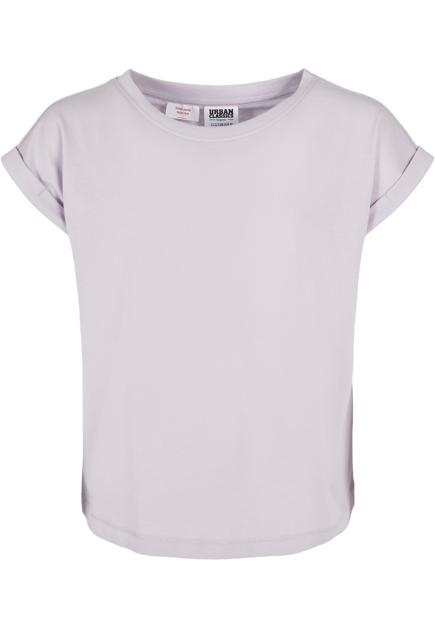 URBAN CLASSICS T-Shirt Kinder Girls Organic Extended Shoulder Tee (1-tlg) softlilac | T-Shirts