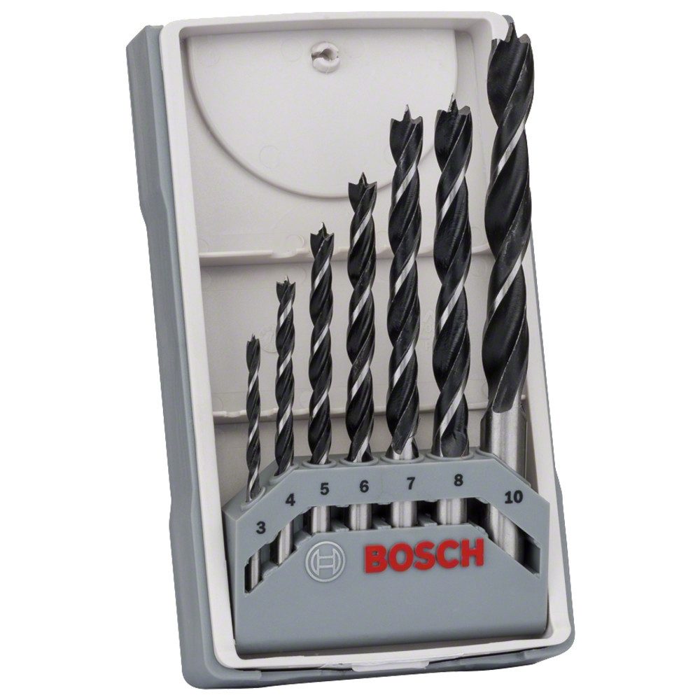 Bosch Professional Steinbohrer Holzbohrer-Set X-Pro Line, 7-teilig, 3-10 mm