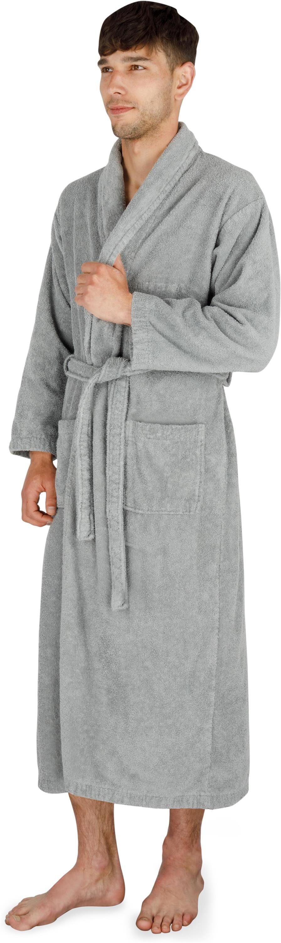 normani Unisex-Bademantel Unisex Baumwoll-Bademantel 450 g/m² Flee, 122, Bi günstig online kaufen