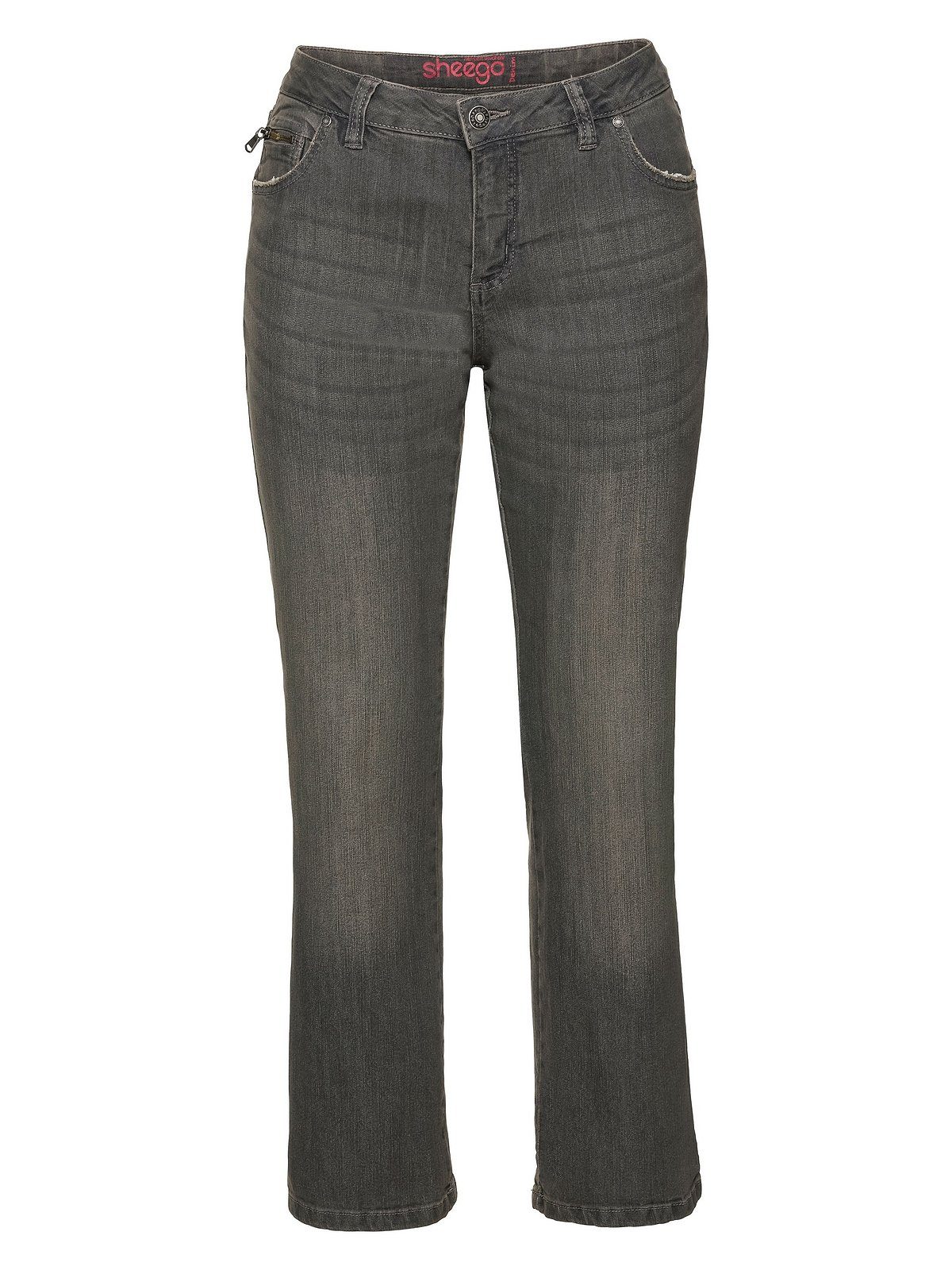Sheego Bootcut-Jeans Große Größen in 5-Pocket-Form, mit Used-Effekten