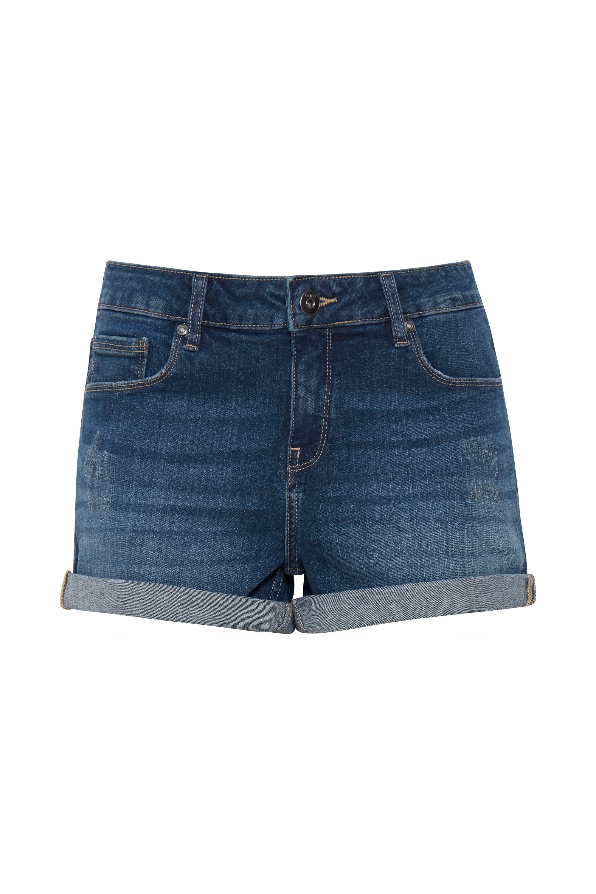 OXMO Jeansshorts OXAndreja Kurze Hose mit Destroyed-Effekten
