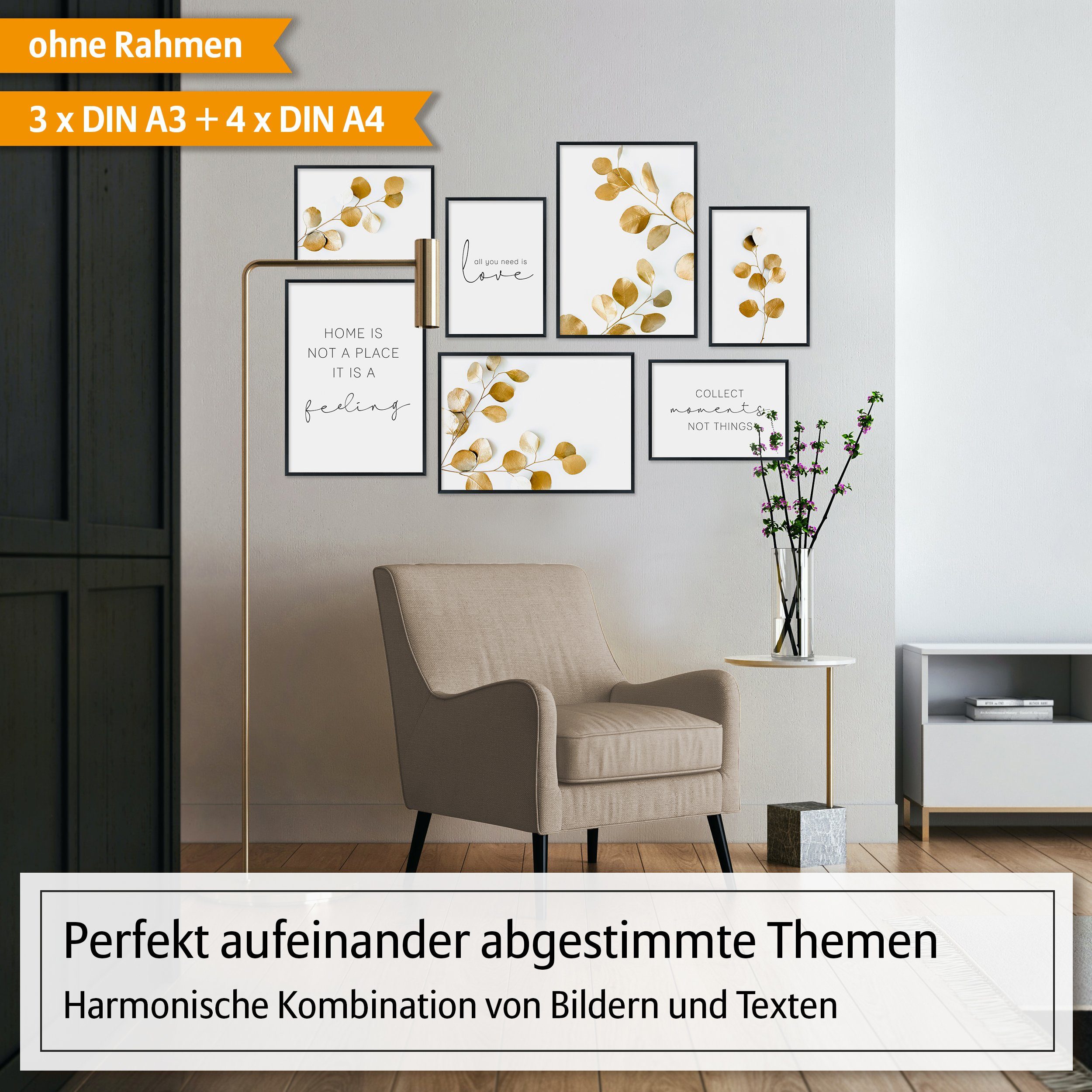Hyggelig Home Poster, Emotionen (Set, 7 günstig online kaufen