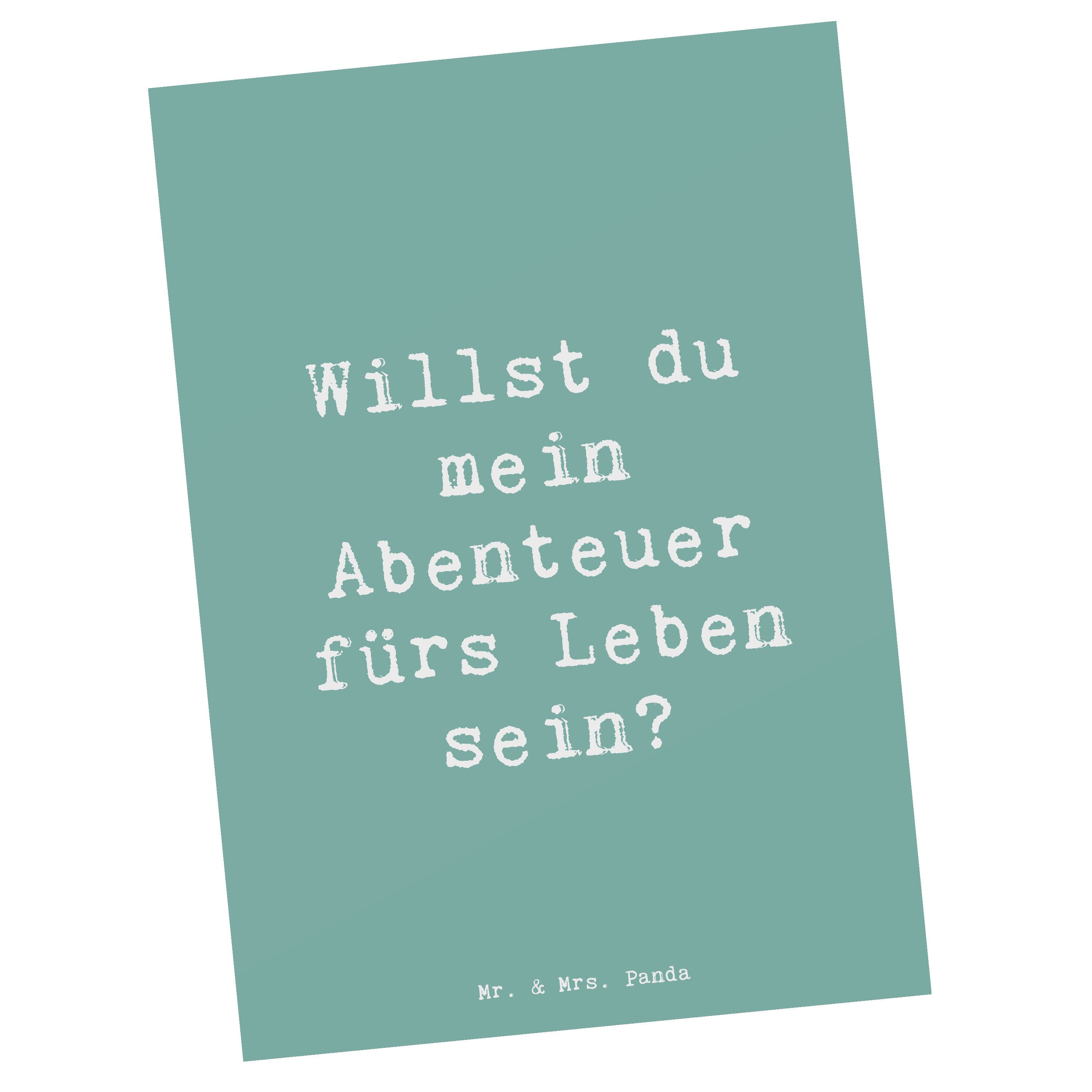 Postkarte Heiratsantrag Abenteuer - Meeresbrise - Geschenk, Abenteuer fürs Lebe