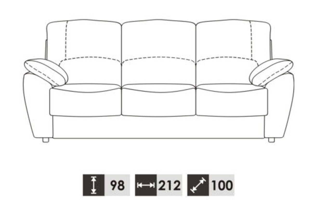 Modernes JVmoebel 3+2 Sitz Polster Echtleder Couch Design Sofa Sofagarnitur Sofa,