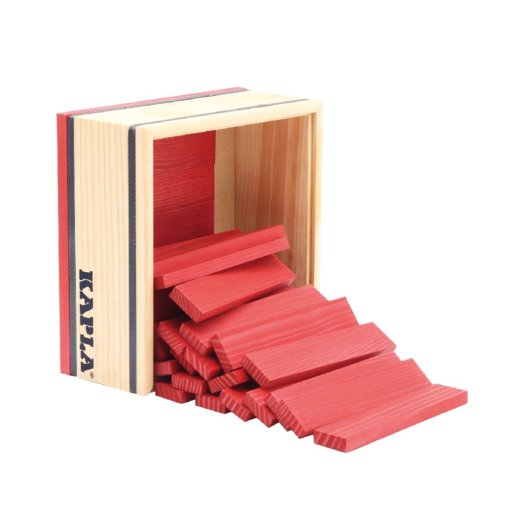 KAPLA® Holzbausteine 40 Stück aus Pinienholz in einer Box Spielbausteine