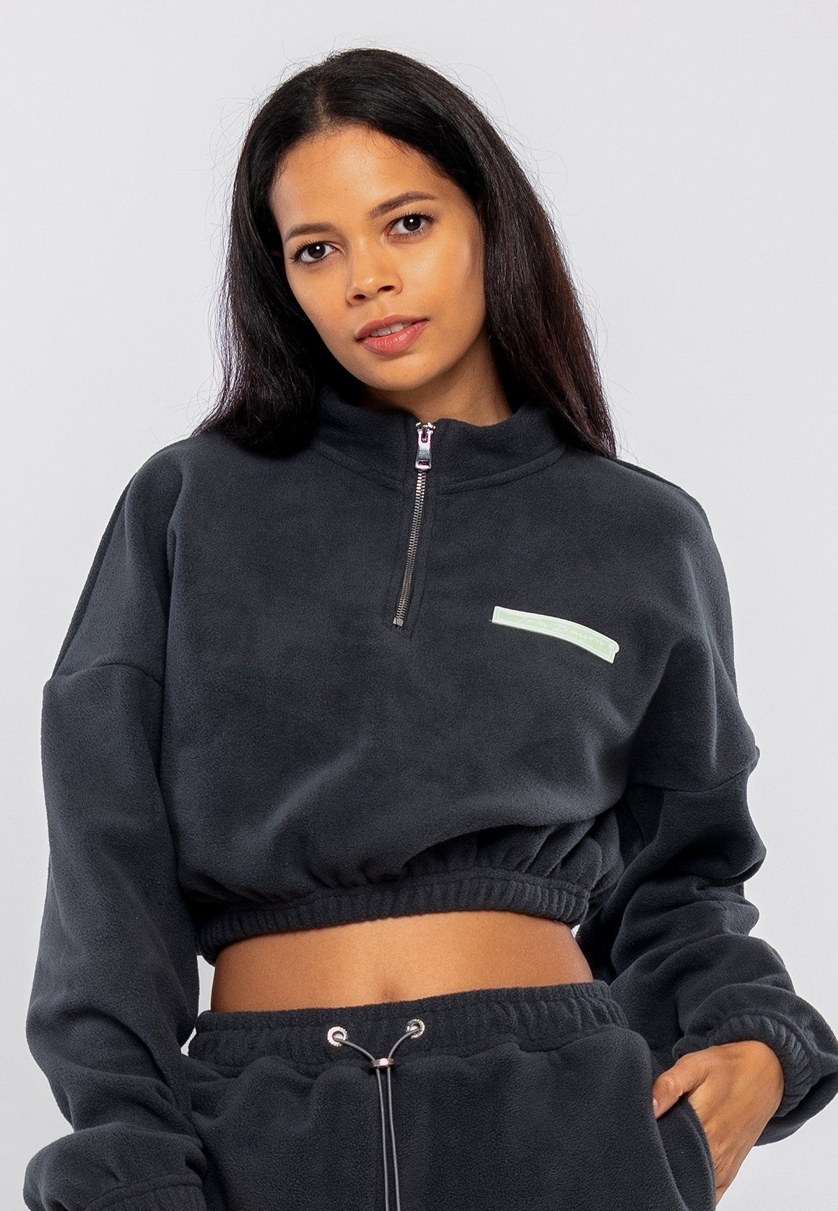 Tom Barron Trainingsanzug WOMAN REGULAR FIT FLEECE FABRIC TRACK SUIT, mit Label-Applikationen