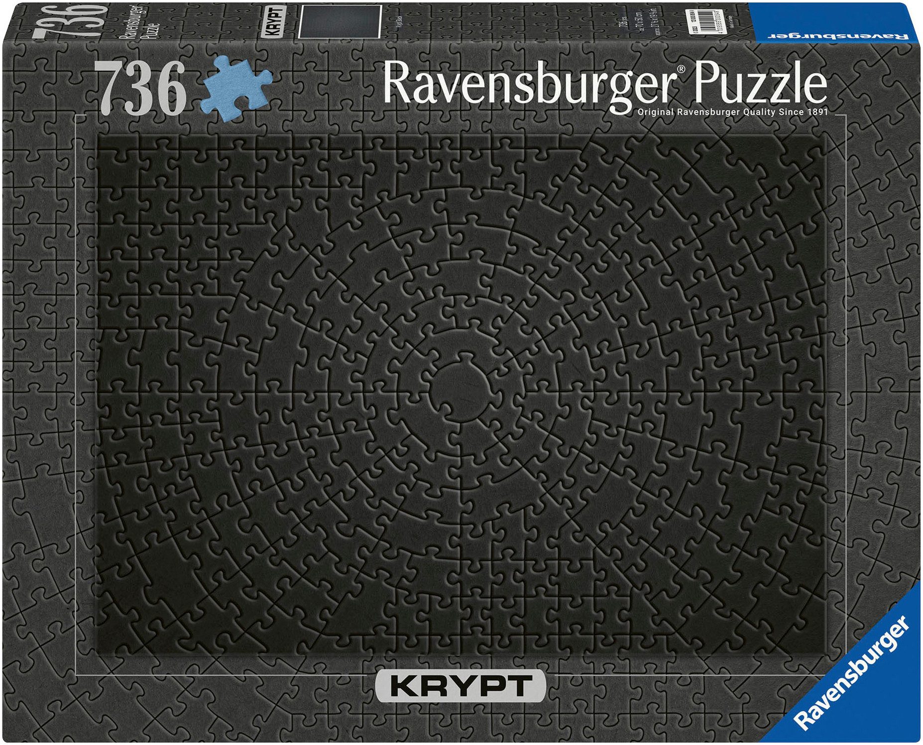 Ravensburger Puzzle Krypt Black, 736 Puzzleteile, Made in Germany günstig online kaufen