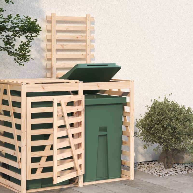 vidaXL Mülltonnenbox Erweiterung für Mülltonnenbox Massivholz Kiefer