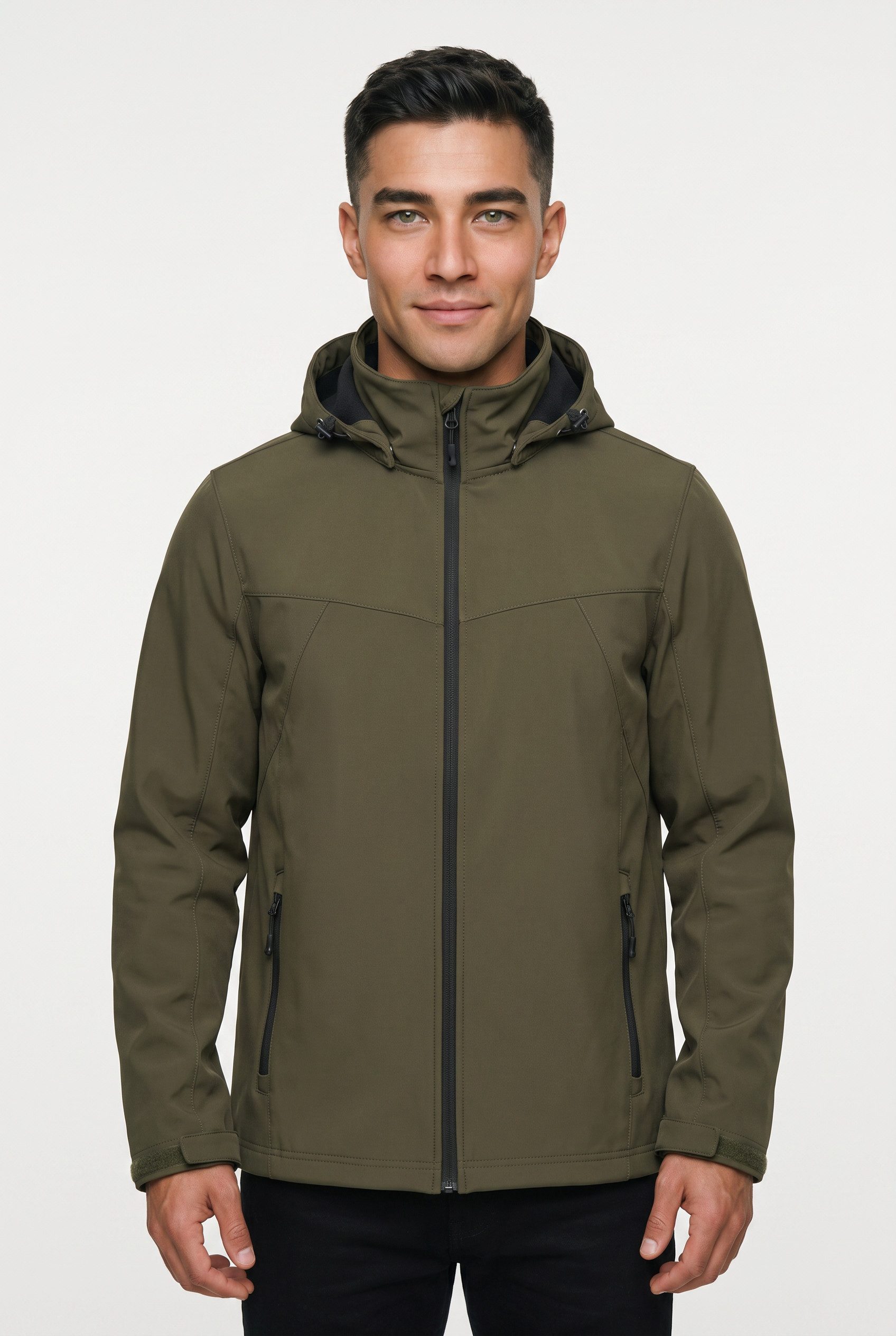 Icepeak Softshelljacke ICEPEAK BRIMFIELD mit abnehmbarer Kapuze, winddicht, wasserabweisend, atmungsaktiv