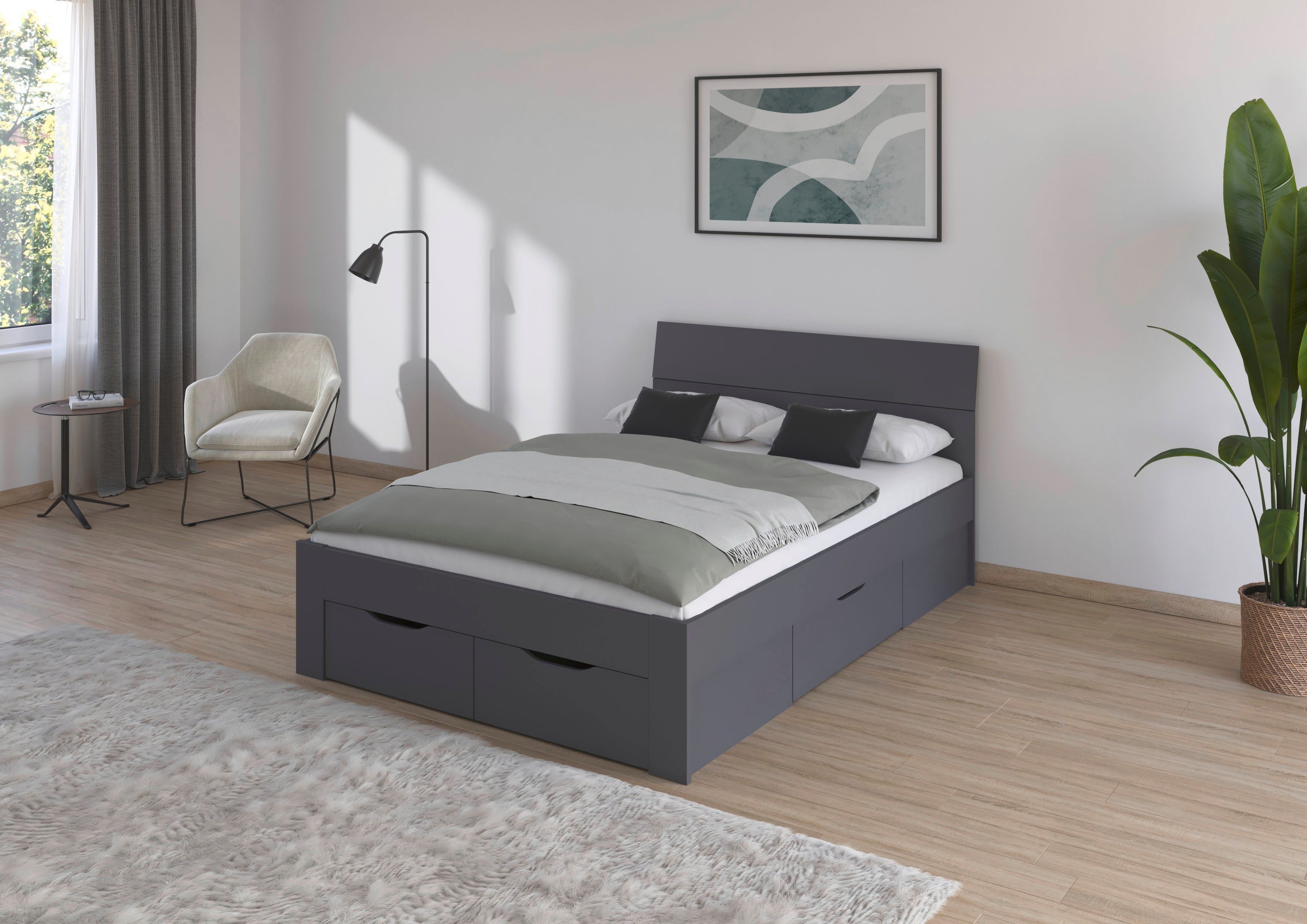 rauch Bett Einzelbett Doppelbett Stauraum FLEXX Breiten 90/140/180 cm, Einzelbett Doppelbett Stauraum FLEXX Breiten 90/140/180 cm