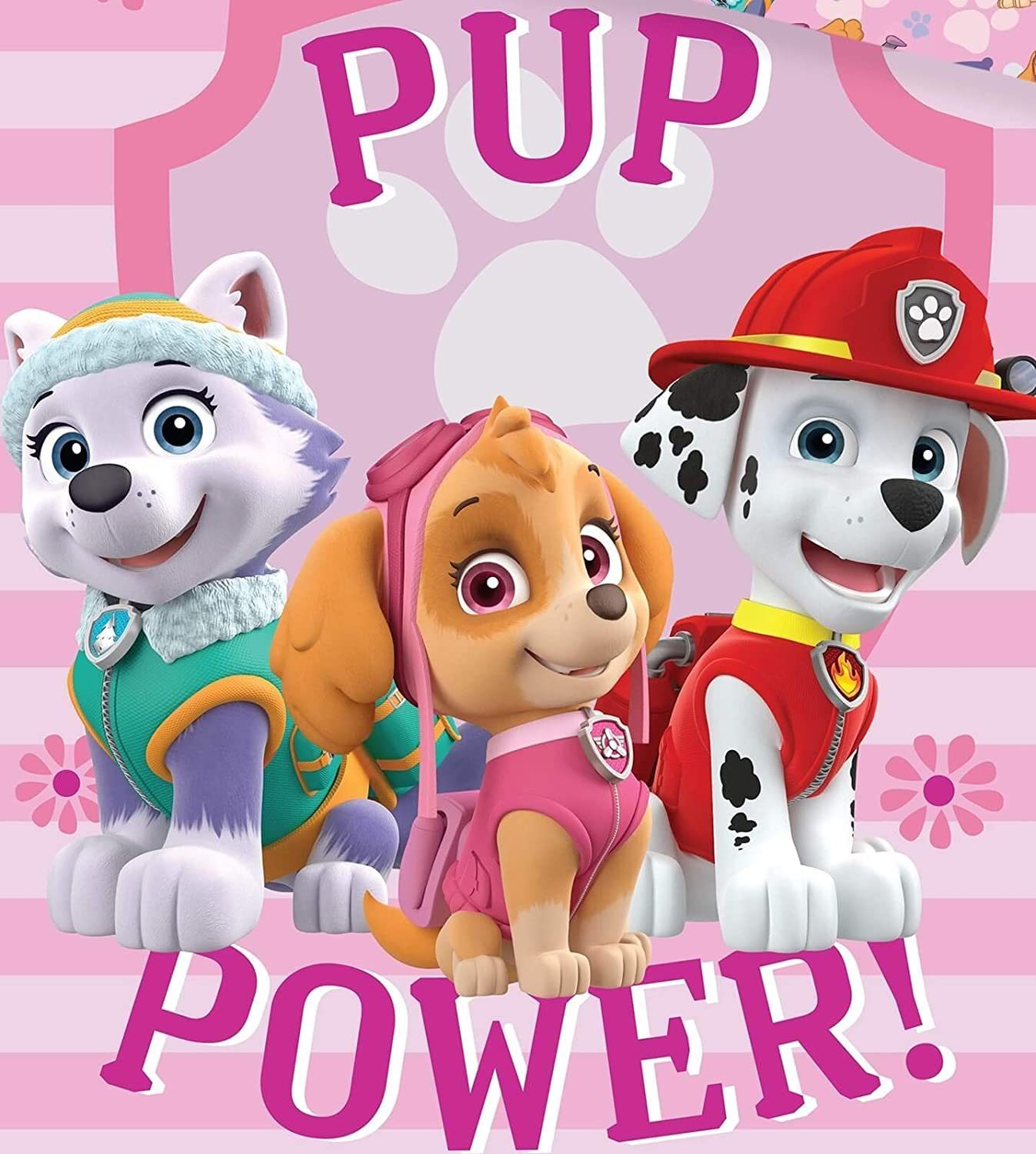 PAW PATROL Babybettwäsche Paw Patrol Mädchen-Bettwäsche · Kinderbettwäsche/Babybettwäsche ·Baumw, Renforcé, 2 teilig, 100% Baumwolle