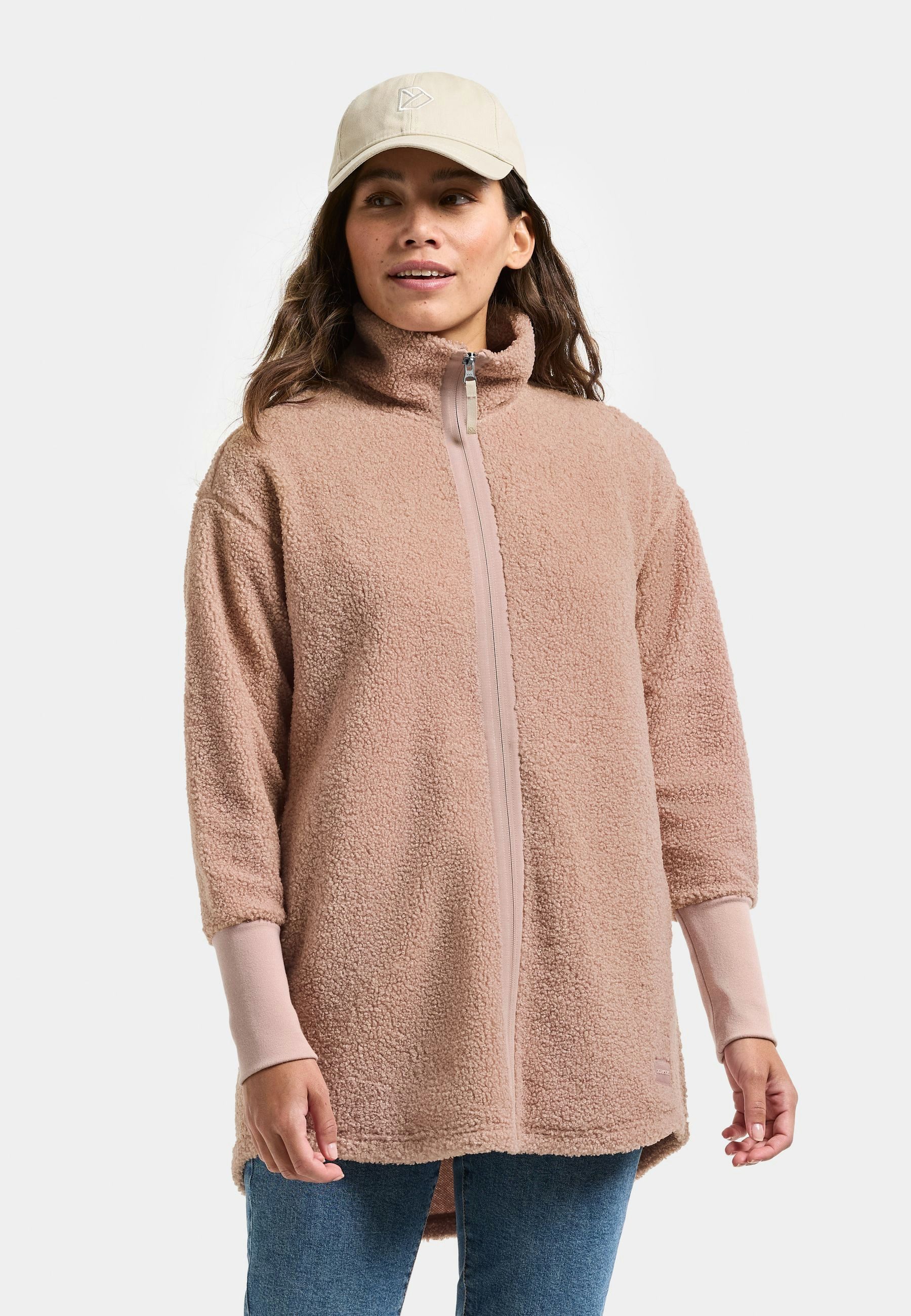 Didriksons Plüschjacke Damen Pile Teddy TOLA mit Taschen