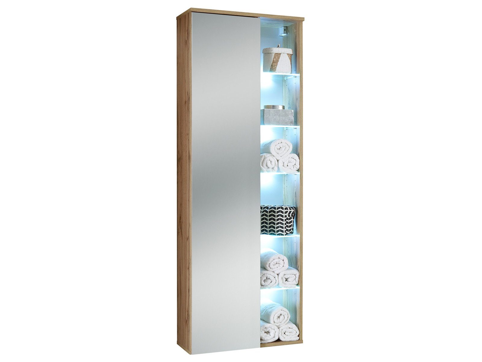 PREISBRECHER Hochschrank Bella 55 x 160 x 30 cm (B/H/T)