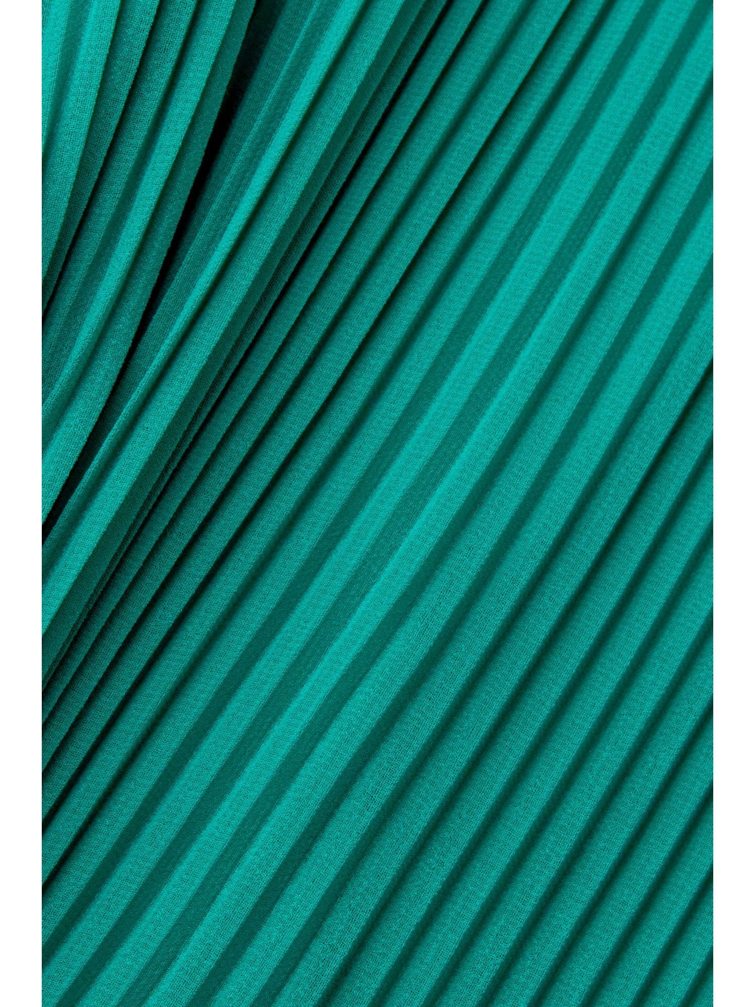 Esprit Collection GREEN Minikleid ECOVERO™ EMERALD LENZING™ Ärmelloses Plisseekleid
