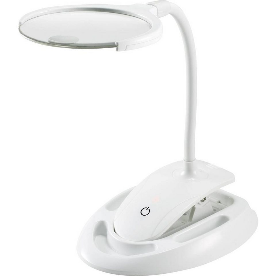 LED-Lupenleuchte Tischklemme TOOLCRAFT Lupenlampe dimmbar mit 60lm,