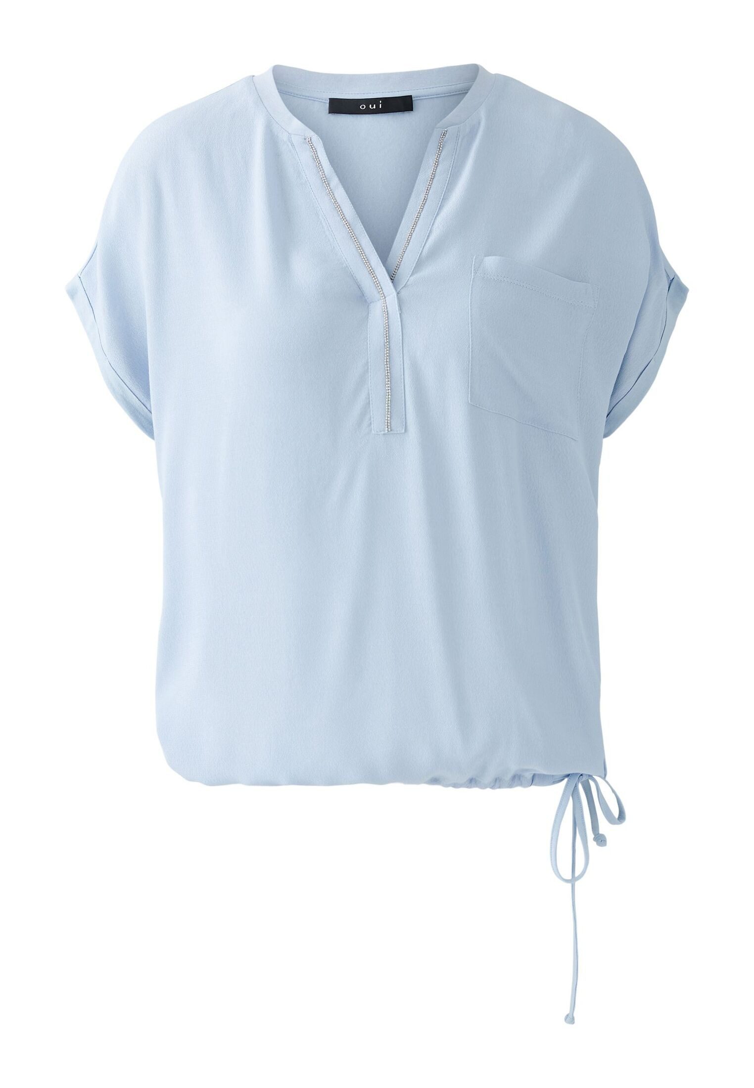 Oui Blusentop Blusenshirt Viskosepatch günstig online kaufen