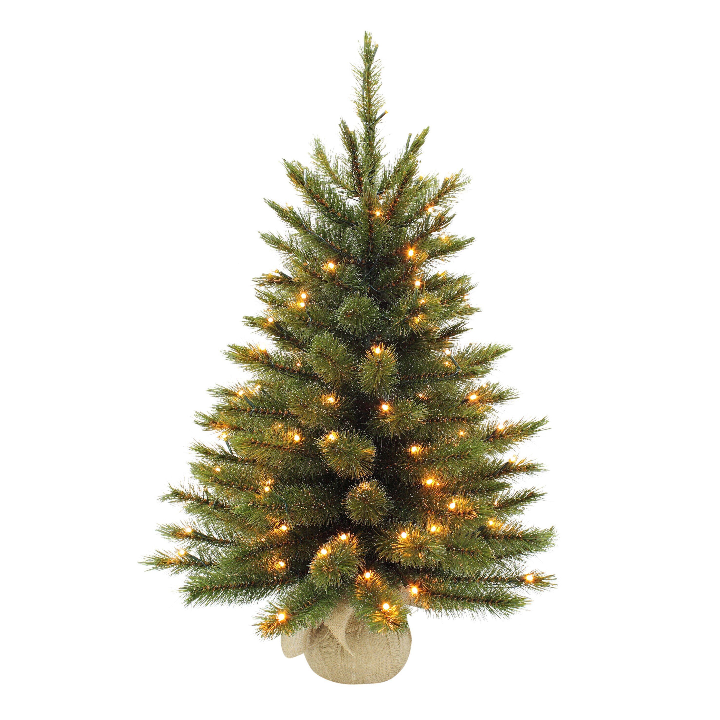 Triumph Tree Künstlicher Weihnachtsbaum Triumph Tree Forest Frosted Weihnachtsbaum mit burlap led gruen 48L TI