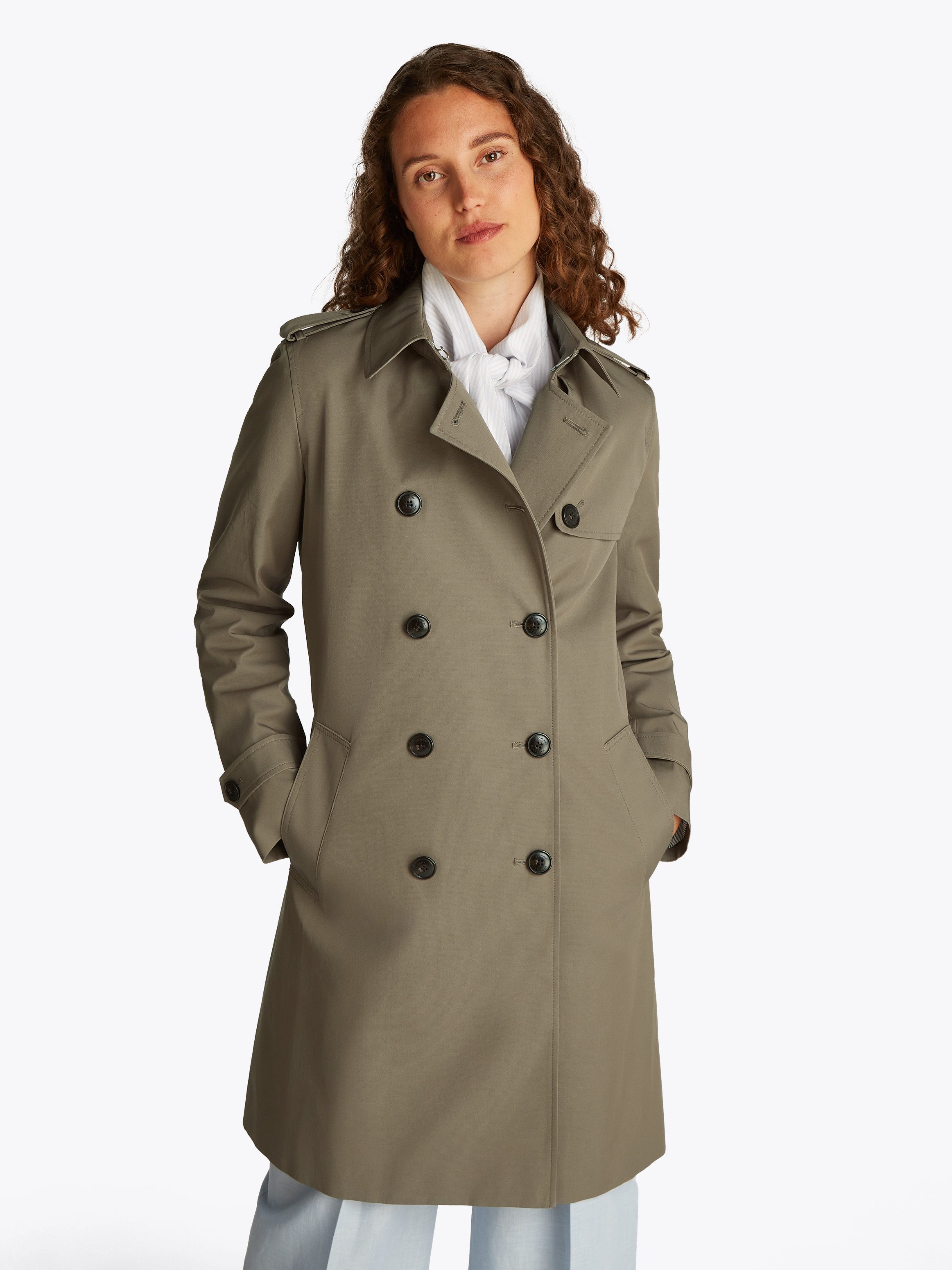 Trenchcoat COTTON DB SLIM FIT TRENCH