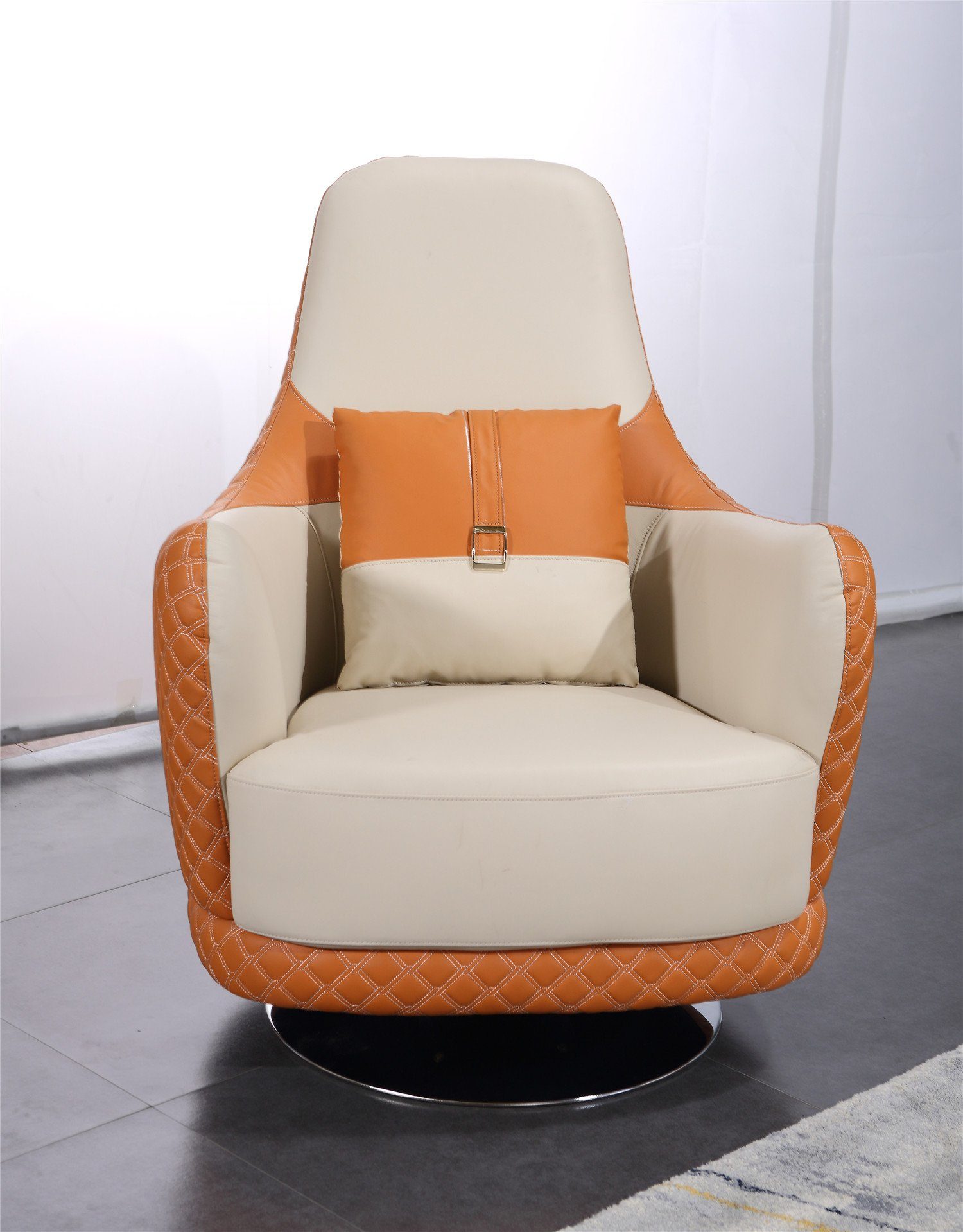 Orange Sitzer Design Sofa JVmoebel in Europe Made Moderne Polster 3+2+1 Sofa Set Couche, Sofagarnitur