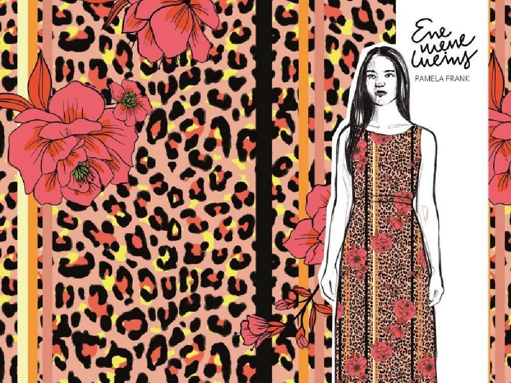 lillestoff Stoff French Terry, Sweatstoff, Sommersweat, Modal Lillestoff Leoflowers, Meterware, 50 cm x 150 cm